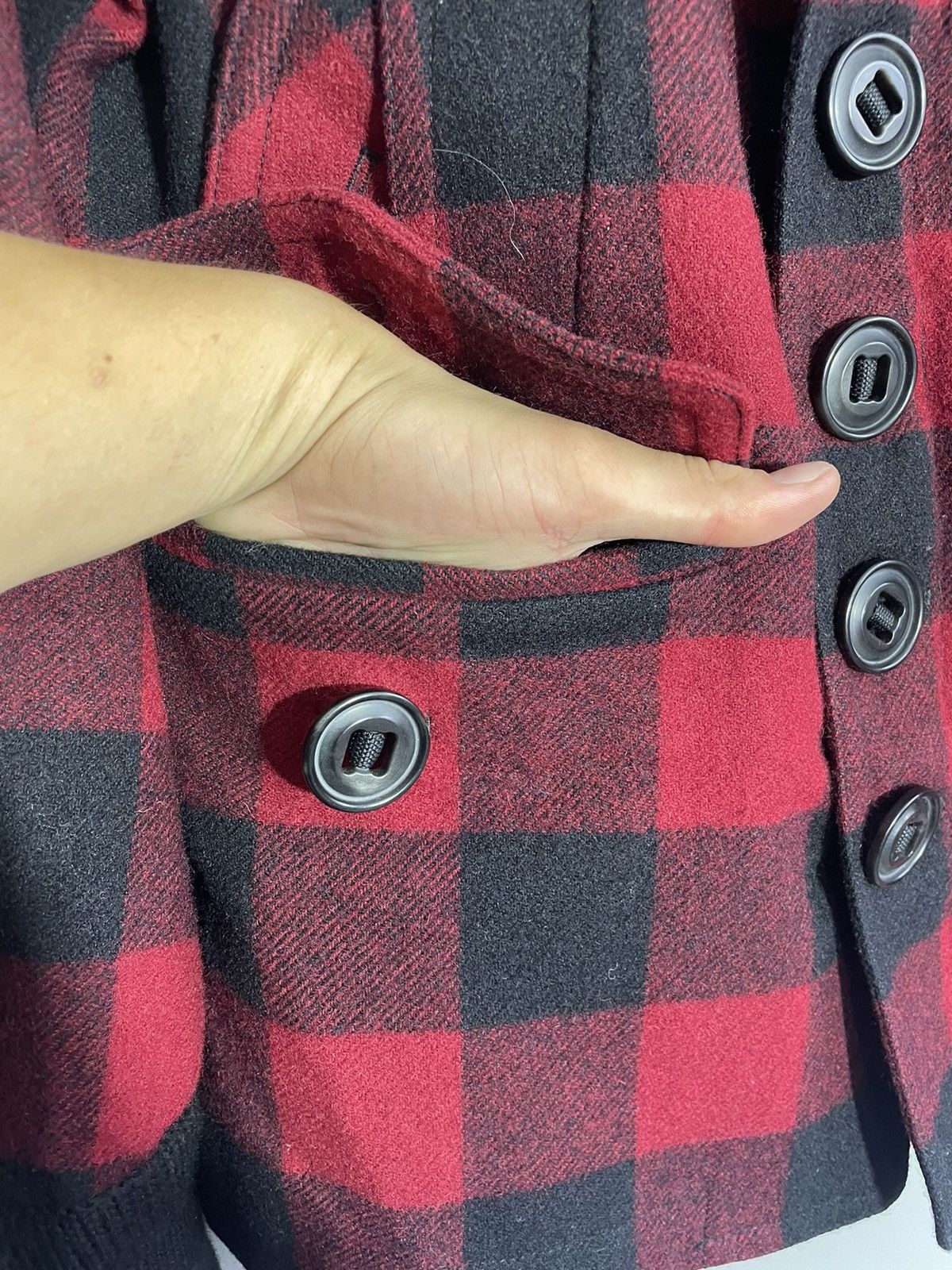 Dsquared2 DSQUARED2 Blouson RedxBlack(Check Pattern) wool coat jacket Size M / US 6-8 / IT 42-44 - 11 Thumbnail