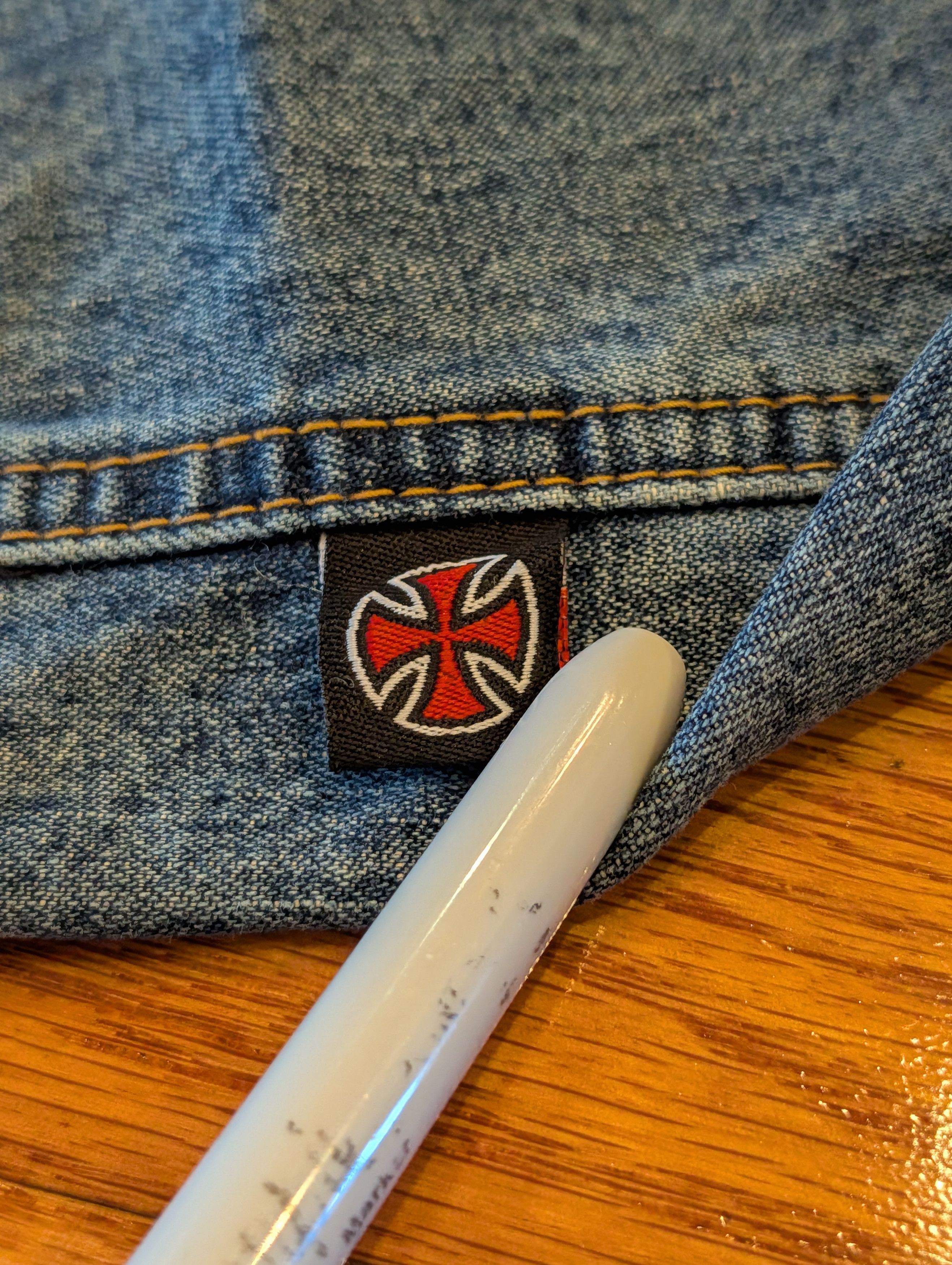 Independent Truck Co. Independent Truck Jeans 33x32 Y2K Vintage Baggy Skater Wide Size US 33 - 6 Thumbnail