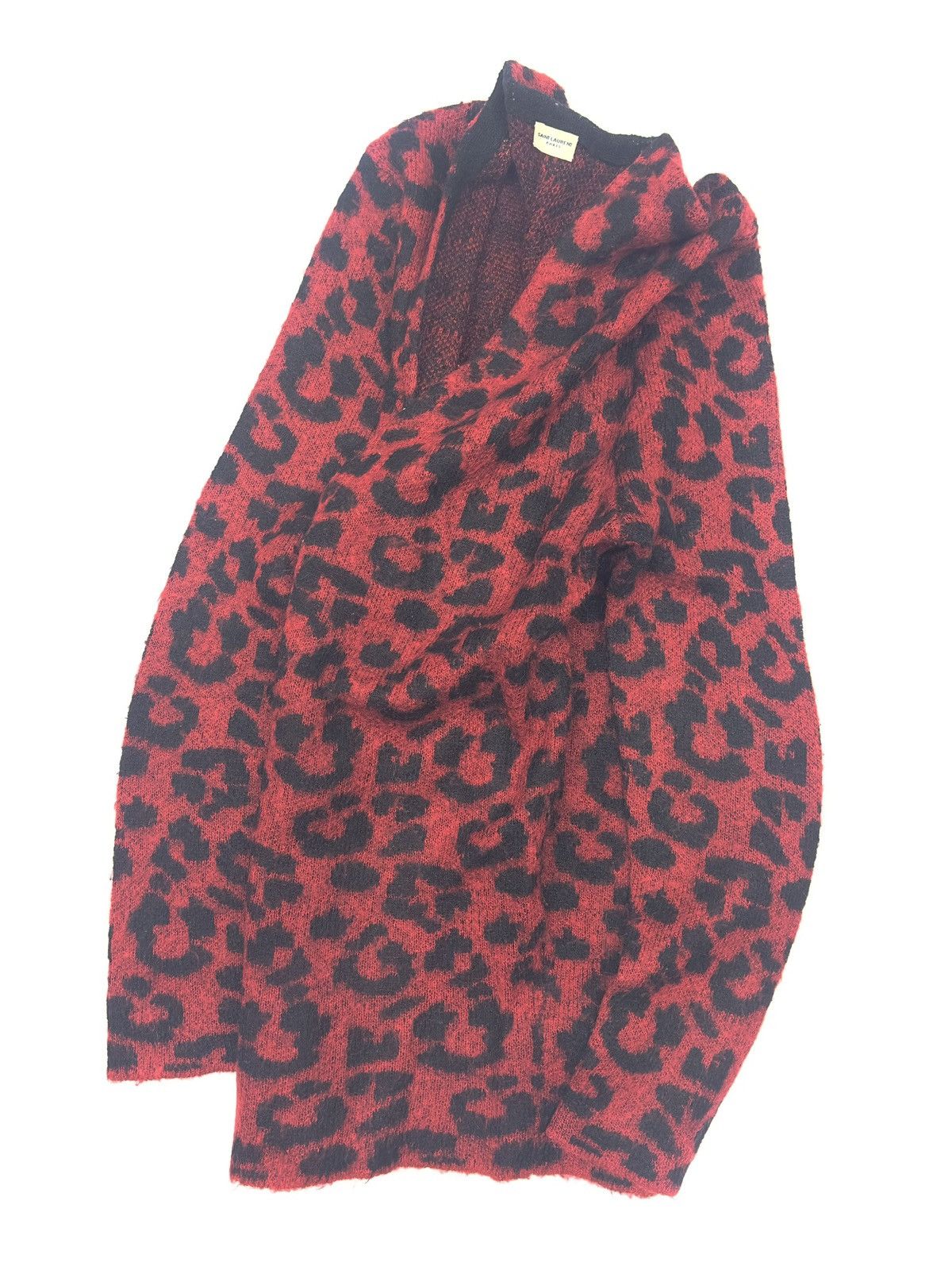 Saint Laurent Paris FW13 Leopard mohair cardigan Size US L / EU 52-54 / 3 - 2 Thumbnail