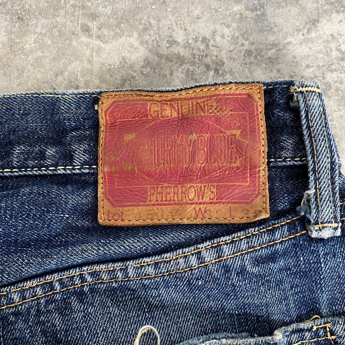 Pherrow's Vintage Pherrow’s Stormy Blue Faded Blue Selvedge Jeans Size US 29 - 19 Thumbnail