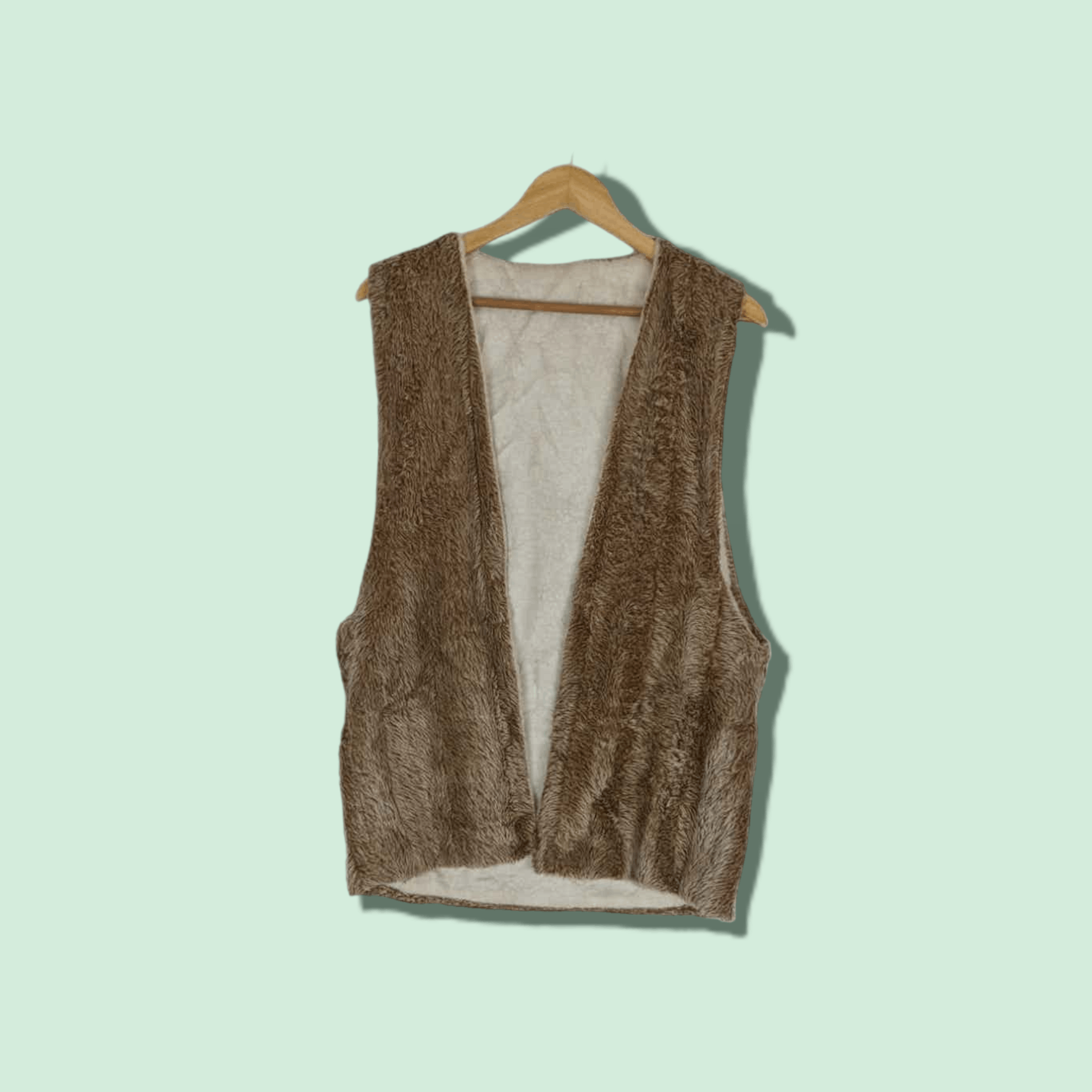 Japanese Brand JAPAN Fluffy Fleece Vest Jacket Size US XS / EU 42 / 0 - 1 Thumbnail