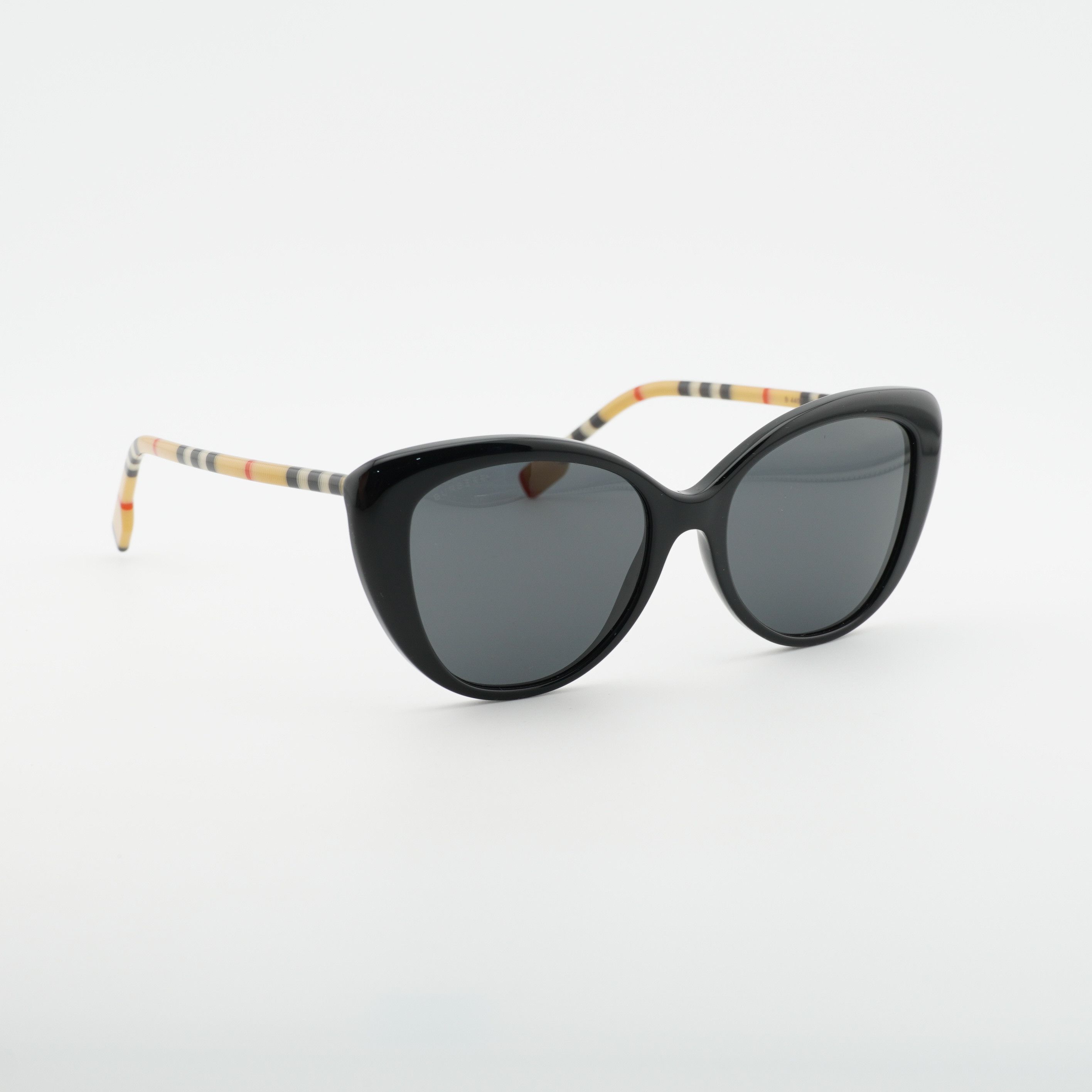 Burberry Burberry BE4407 385387 Sunglasses Black/Vintage Cat Eye Fram Size ONE SIZE - 6 Thumbnail