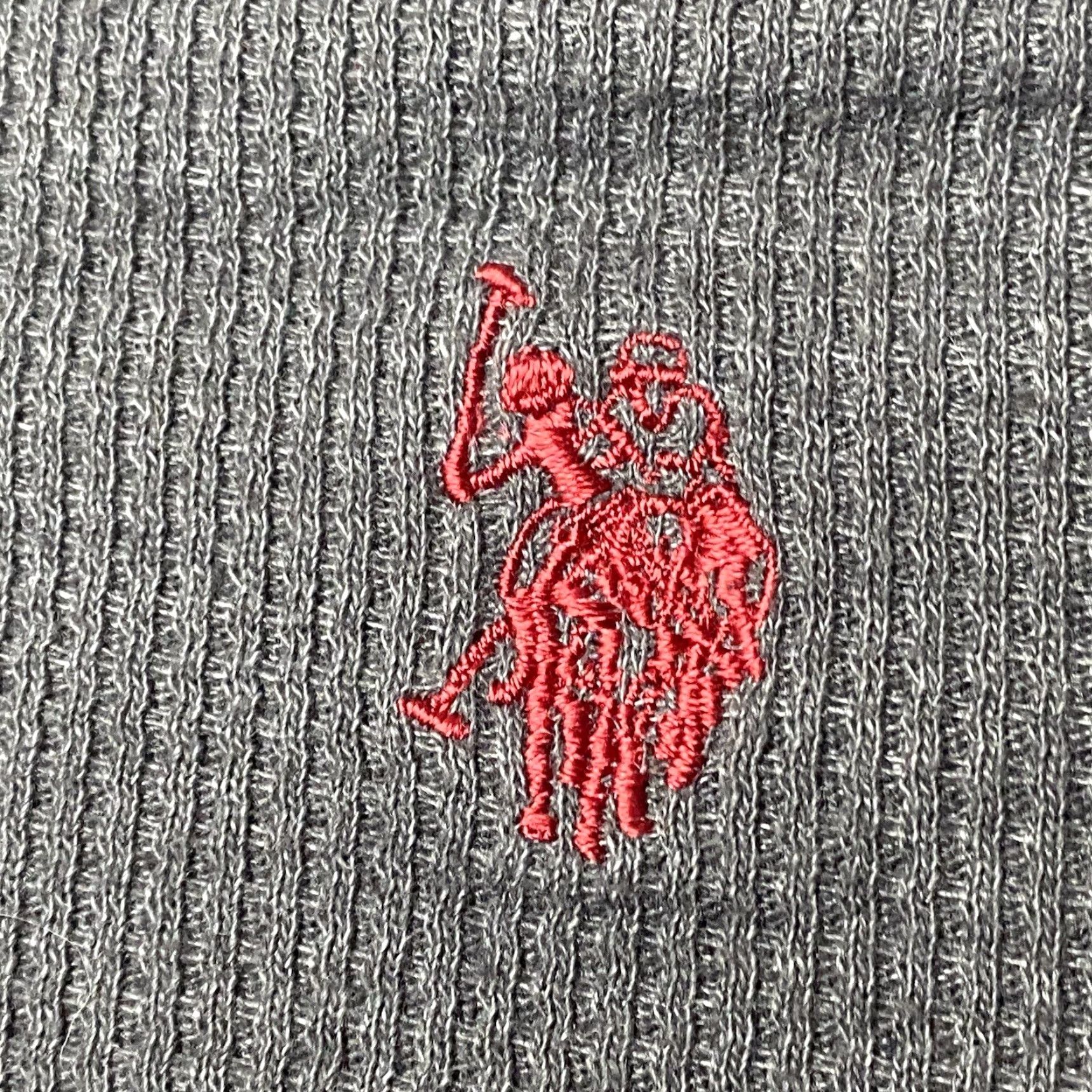 Vintage VINTAGE US Polo Assn Waffle-Knit Shirt Unisex Adults Small Gray Thermal Long Sleeve Pullover Crew Neck Size US S / EU 44-46 / 1 - 3 Thumbnail