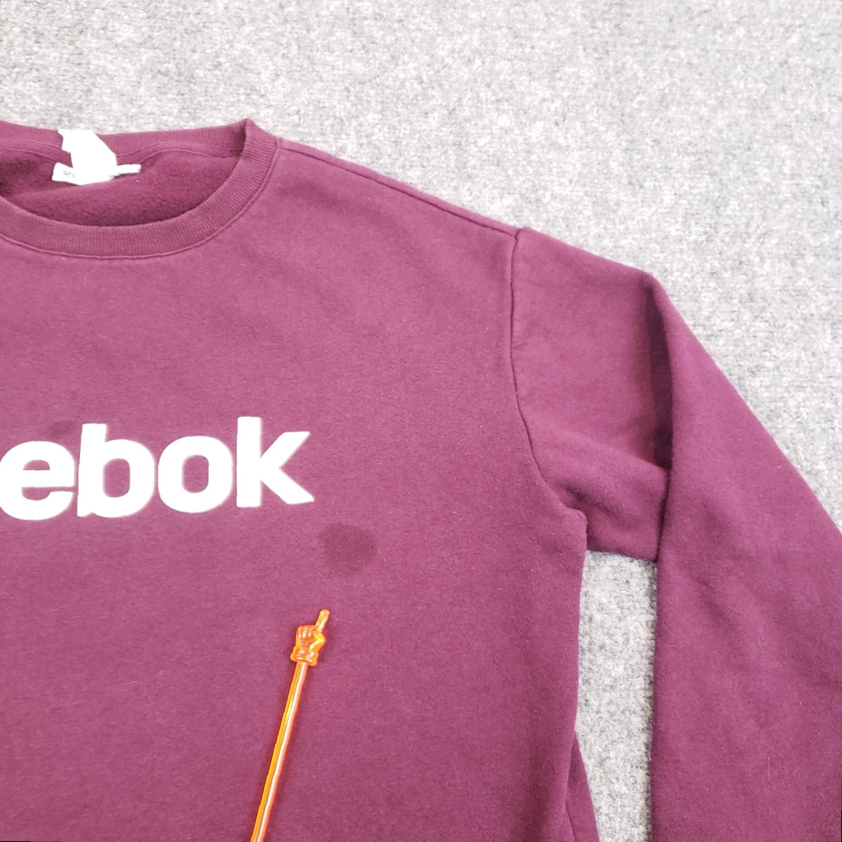 Reebok Reebok Womens Sweatshirt Medium Purple Pullover Crew Neck Long Sleeve Activewear Size M / US 6-8 / IT 42-44 - 6 Thumbnail