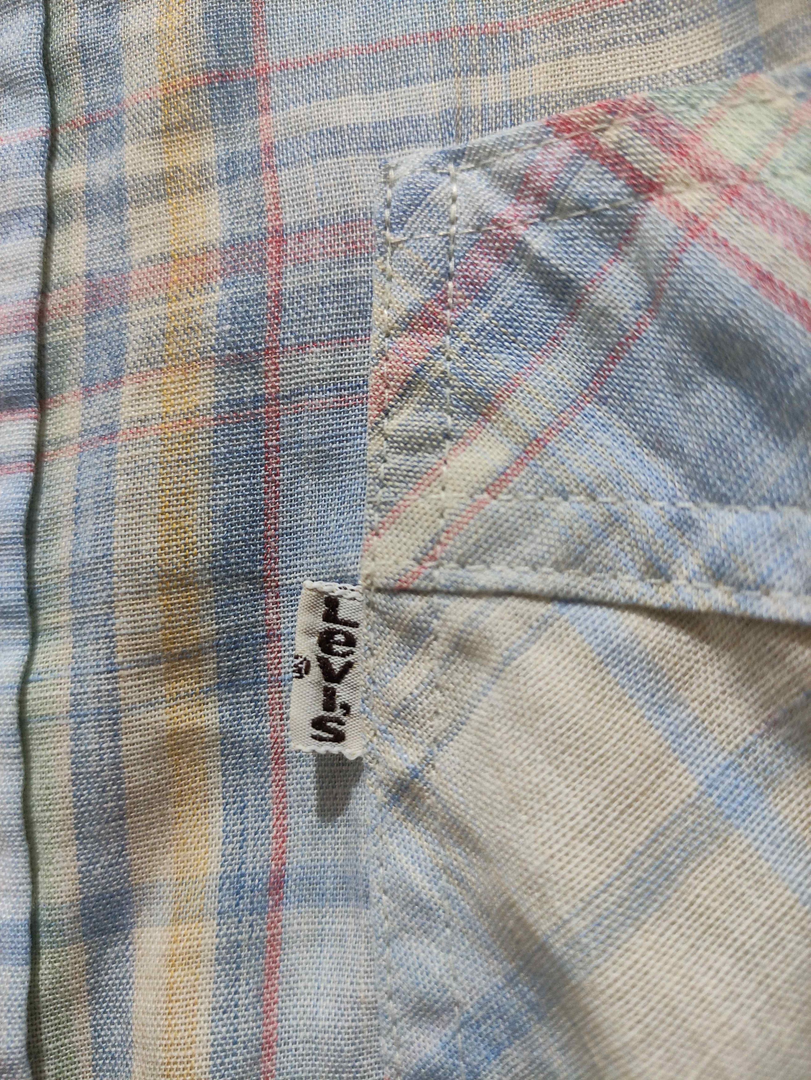 Levi's Vintage 70s Levis White Tab Button Up Shirt Size US M / EU 48-50 / 2 - 6 Thumbnail