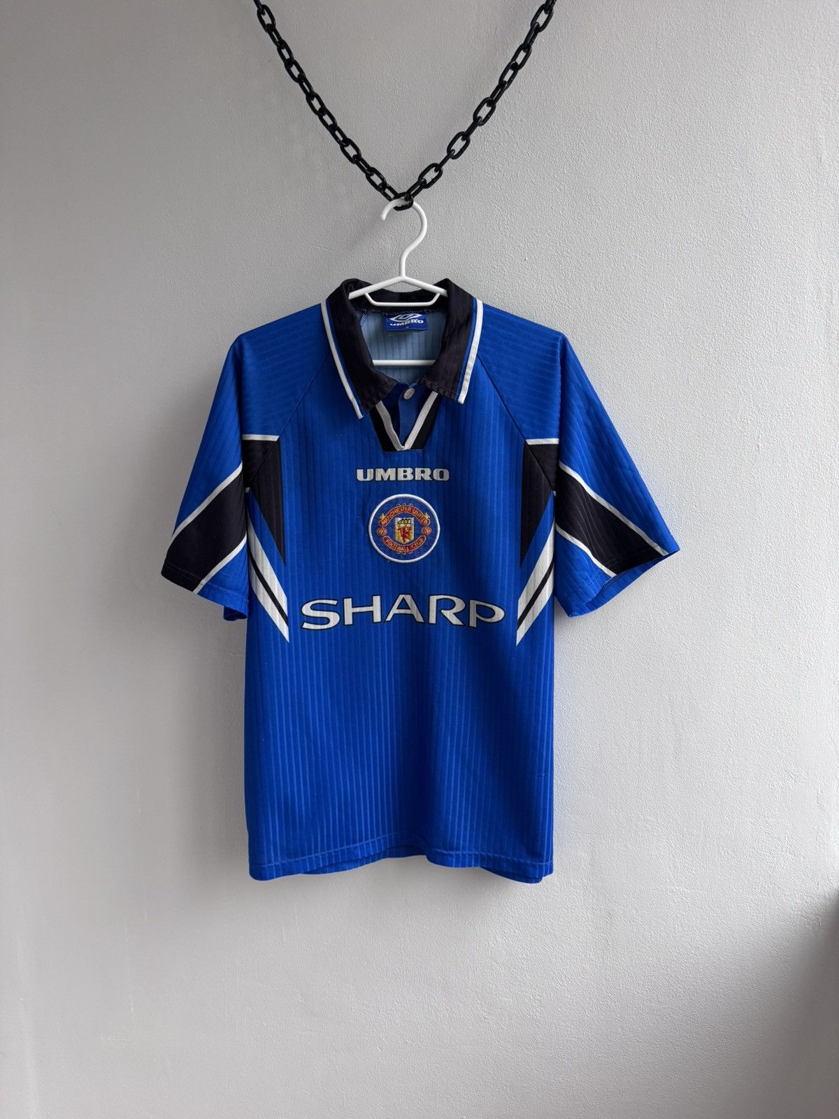 Umbro MANCHESTER UNITED 1996 1997 THIRD SHIRT FOOTBALL SOCCER Size US M / EU 48-50 / 2 - 1 Thumbnail