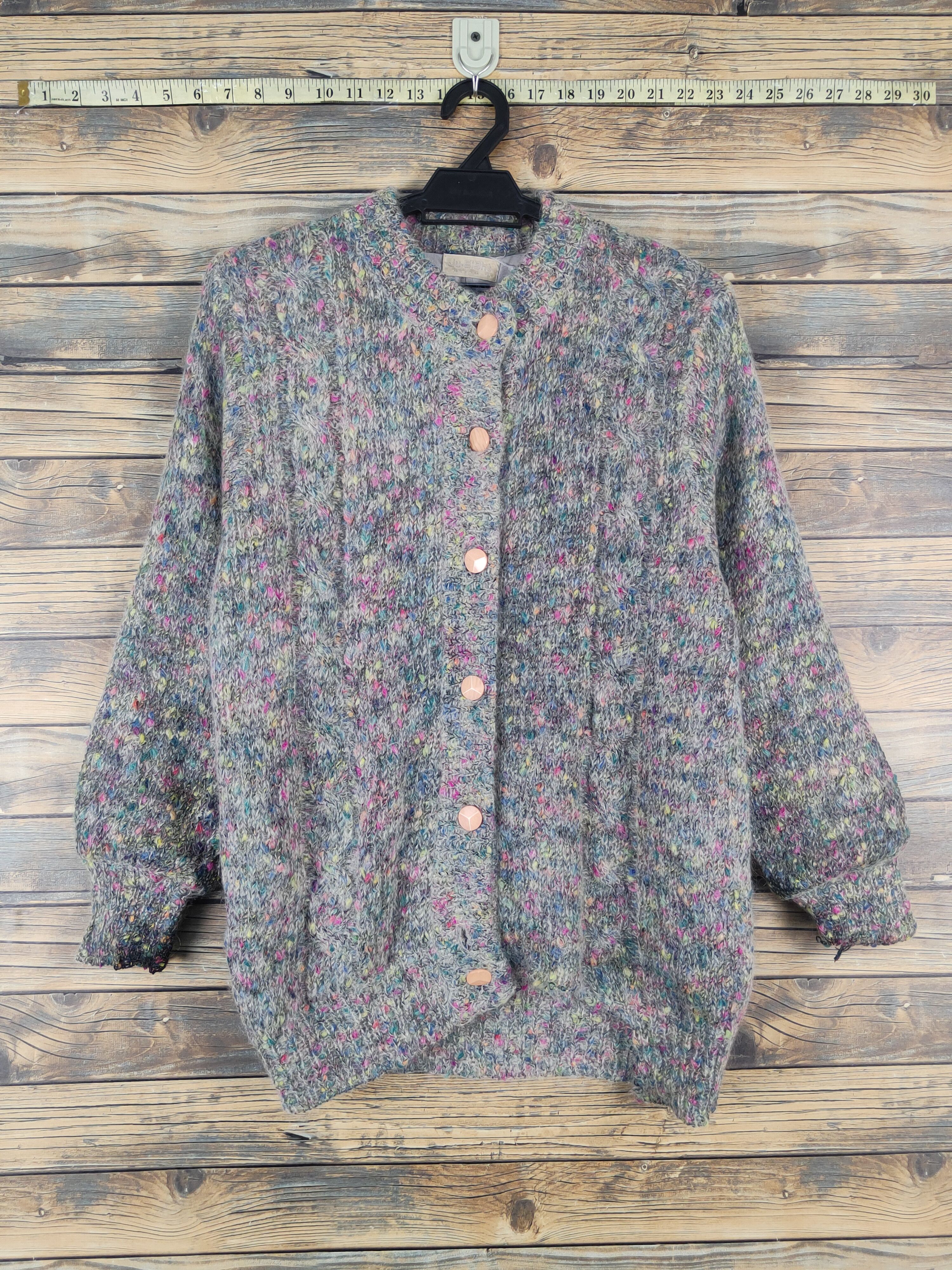 Japanese Brand Ju-Eight Gray vintage Knitwear Sweaters #W1275 Size M / US 6-8 / IT 42-44 - 1 Thumbnail
