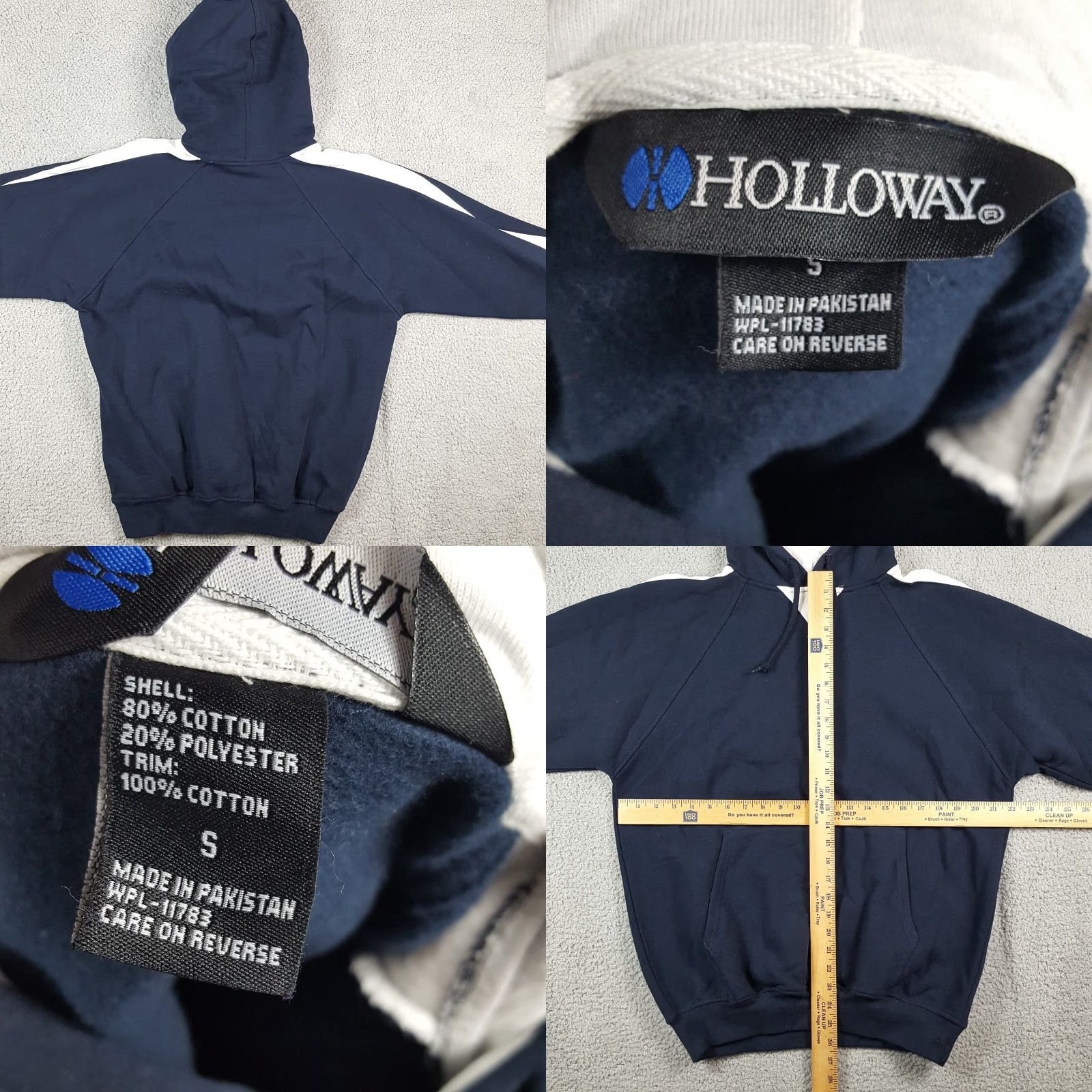 Holloway Vintage Holloway Men’s Navy Blue Athletic Hoodie Size Small Fleece Pullover 90s Grunge Y2K Size US S / EU 44-46 / 1 - 8 Thumbnail