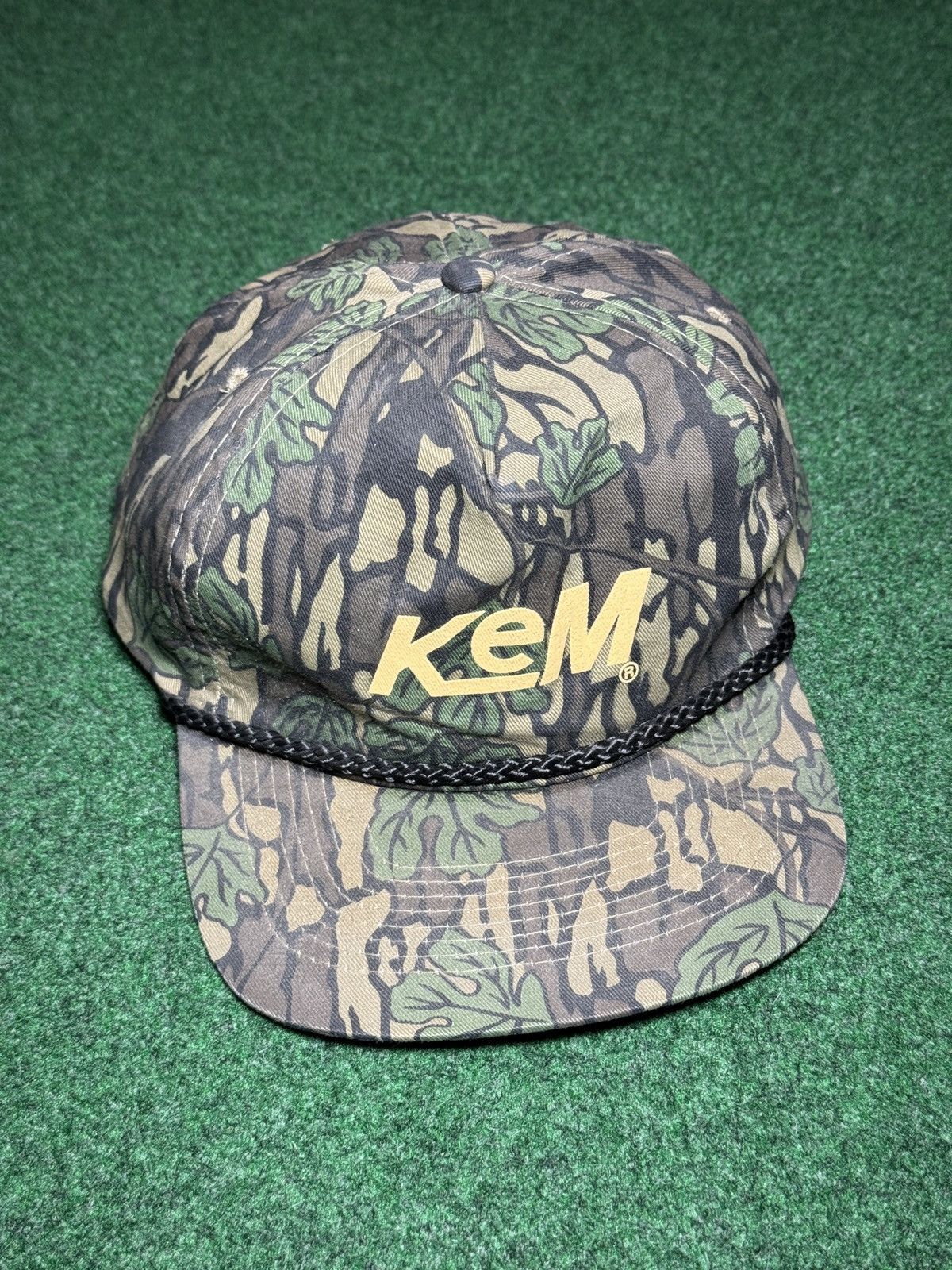 Vintage intage Camo Double Snapback 80s 90s Kem Cobra Cap Hat Size ONE SIZE - 1 Thumbnail