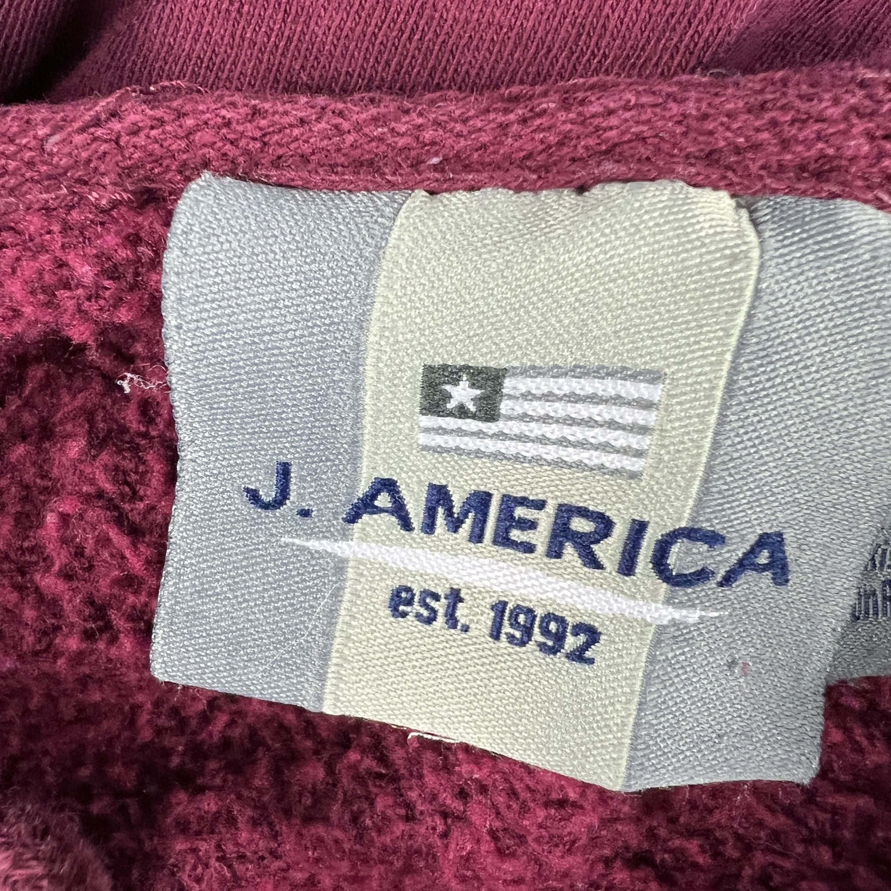 J. America × NCAA Y2K Mississippi State Bulldogs Sweatshirt Red Faded Hoodie Size US L / EU 52-54 / 3 - 9 Thumbnail