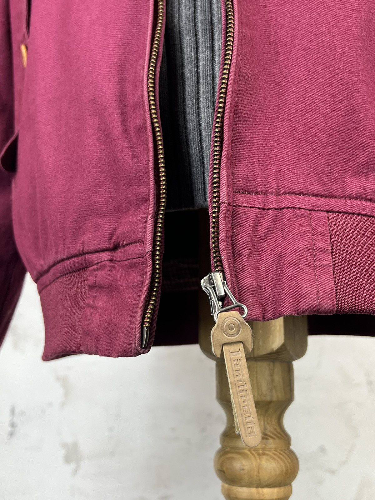 Lambretta Vintage Lambretta Burgundy Bomber Jacket Size L Size US L / EU 52-54 / 3 - 5 Thumbnail