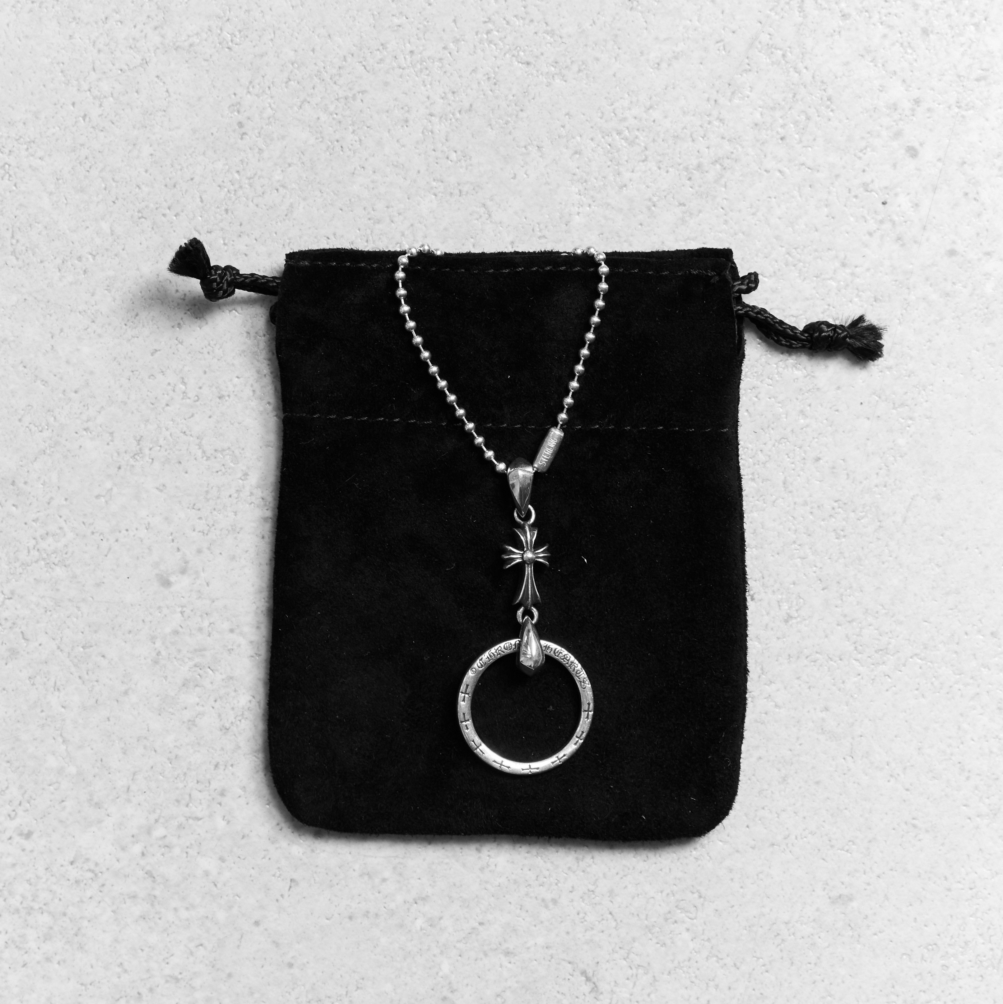 Chrome Hearts CHROME HEARTS Ball Chain Necklace Silver Cross Size ONE SIZE - 9 Thumbnail