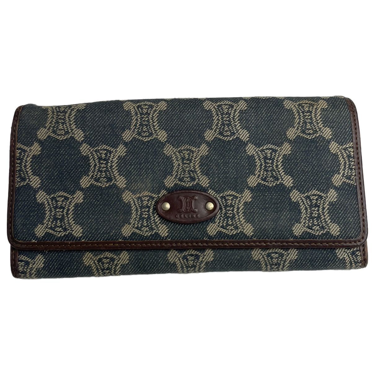 Celine Triomphe Blue Denim - Jeans Wallet Size ONE SIZE - 1 Thumbnail
