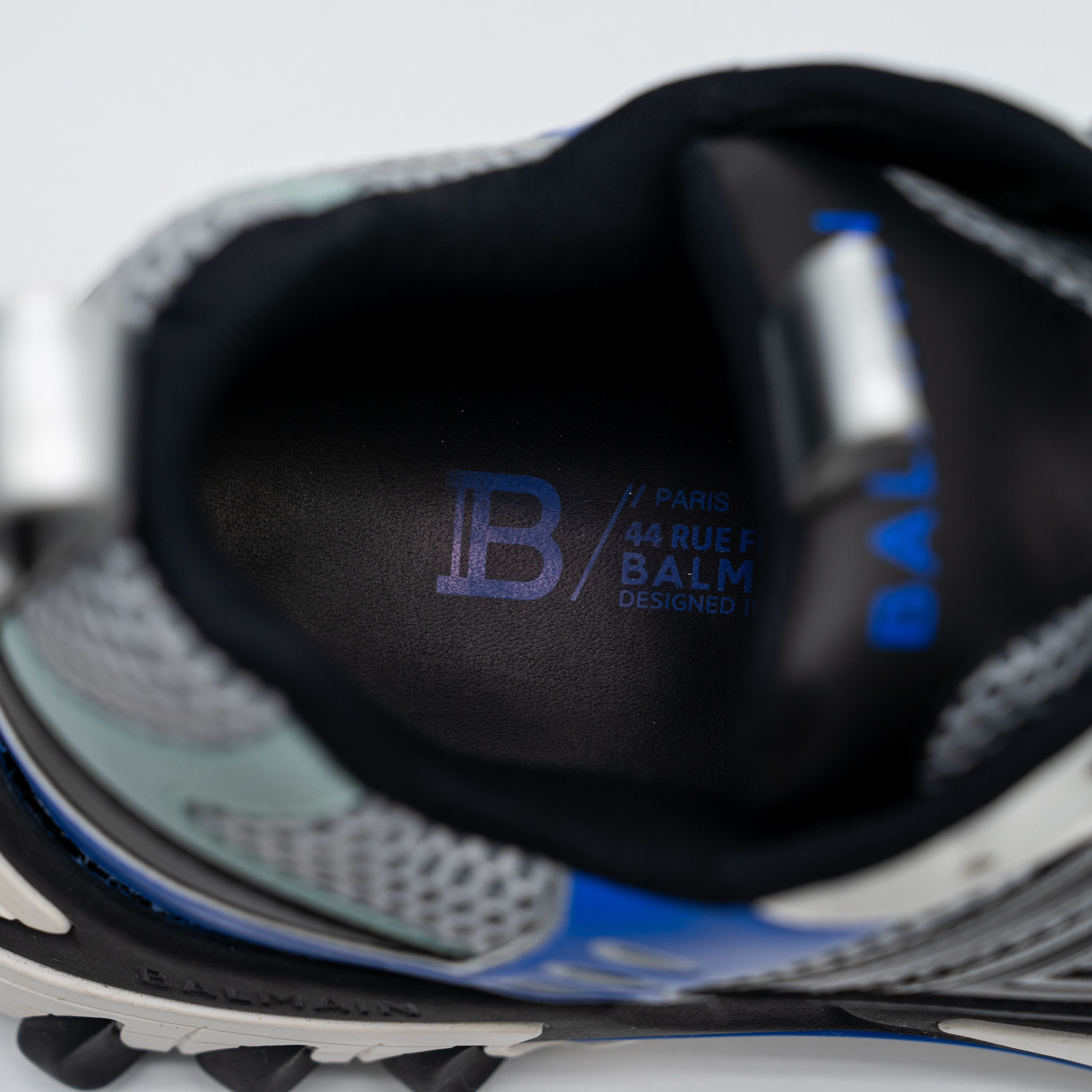 Balmain 44 11 US Balmain B-East White Black Blue Silver Sneakers Size US 11 / EU 44 - 15 Thumbnail