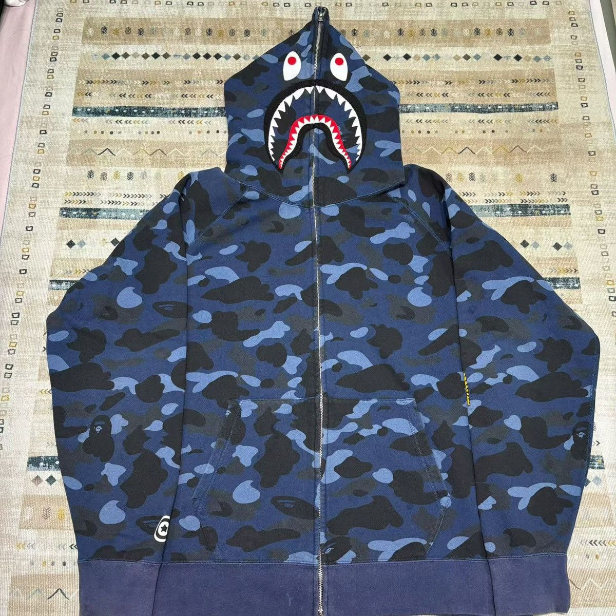 Bape 1ST CAMO SHARK FULL ZIP HOODIE Size US XXL / EU 58 / 5 - 1 Thumbnail