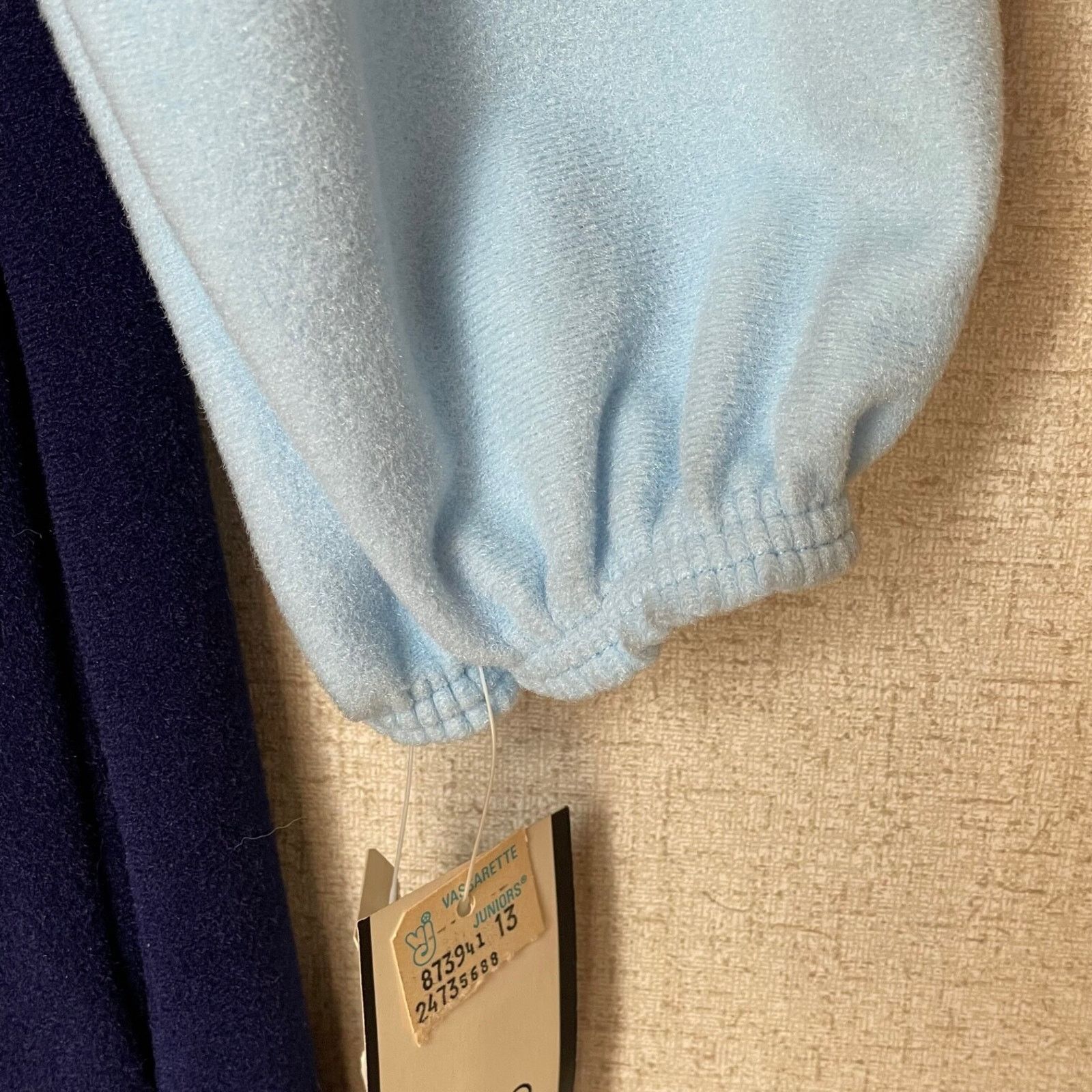 Other Vtg Vassarette Velvelour Junior13 House Robe BLUE Made USA Size M / US 6-8 / IT 42-44 - 4 Thumbnail