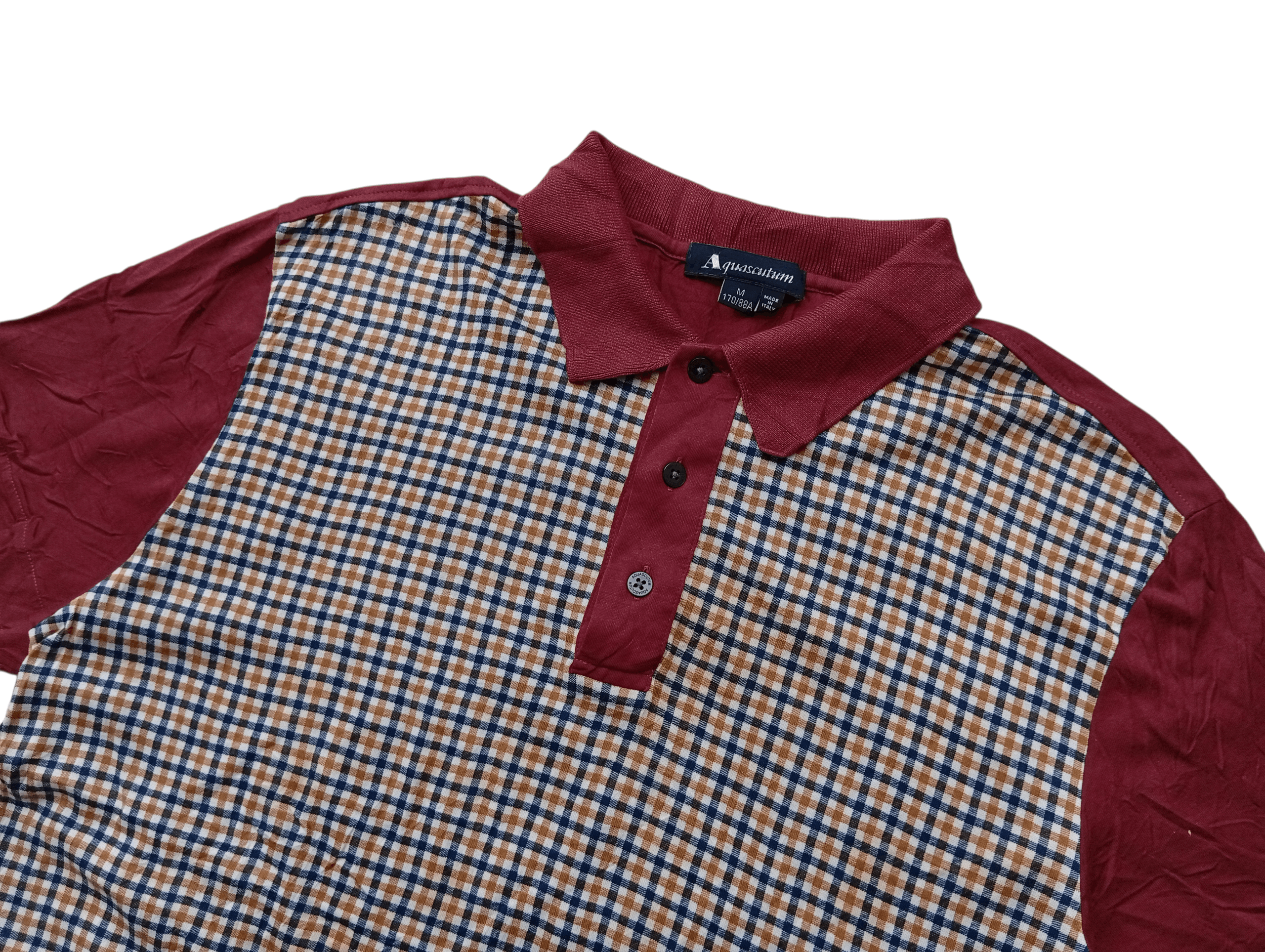 Aquascutum Dillon check poloshirt Size US M / EU 48-50 / 2 - 2 Thumbnail