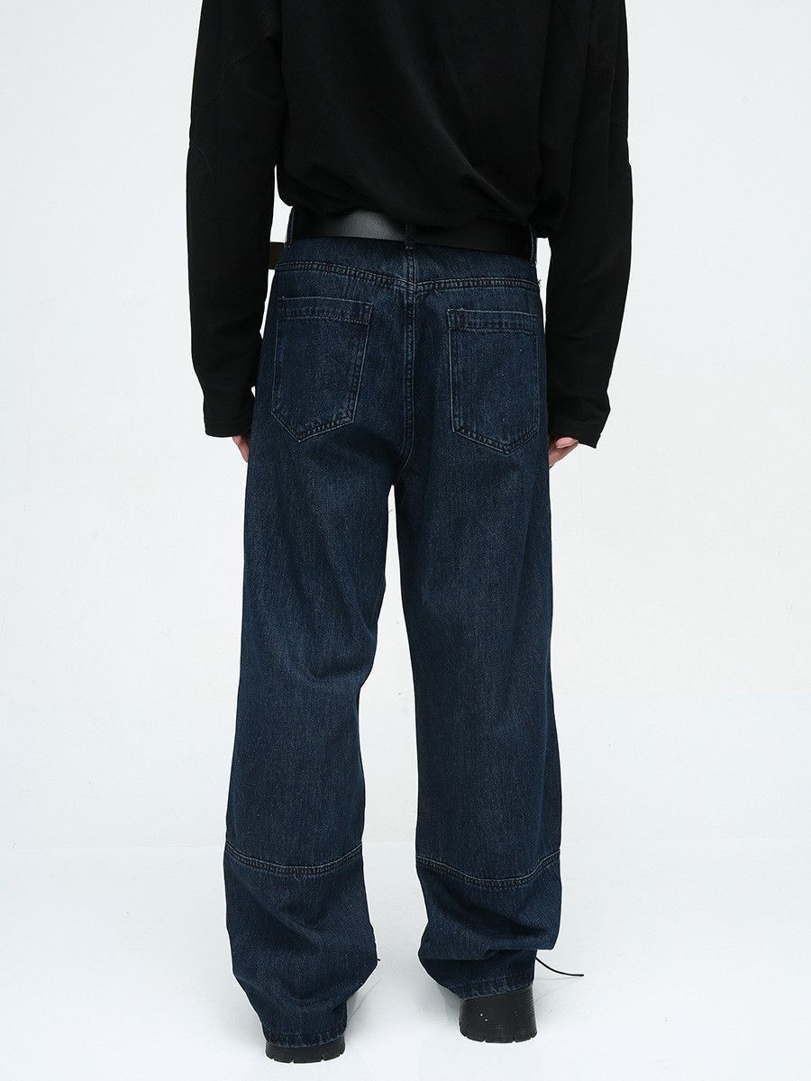 Japanese Brand Retro loose ripped patchwork jeans Size US 32 / EU 48 - 5 Thumbnail