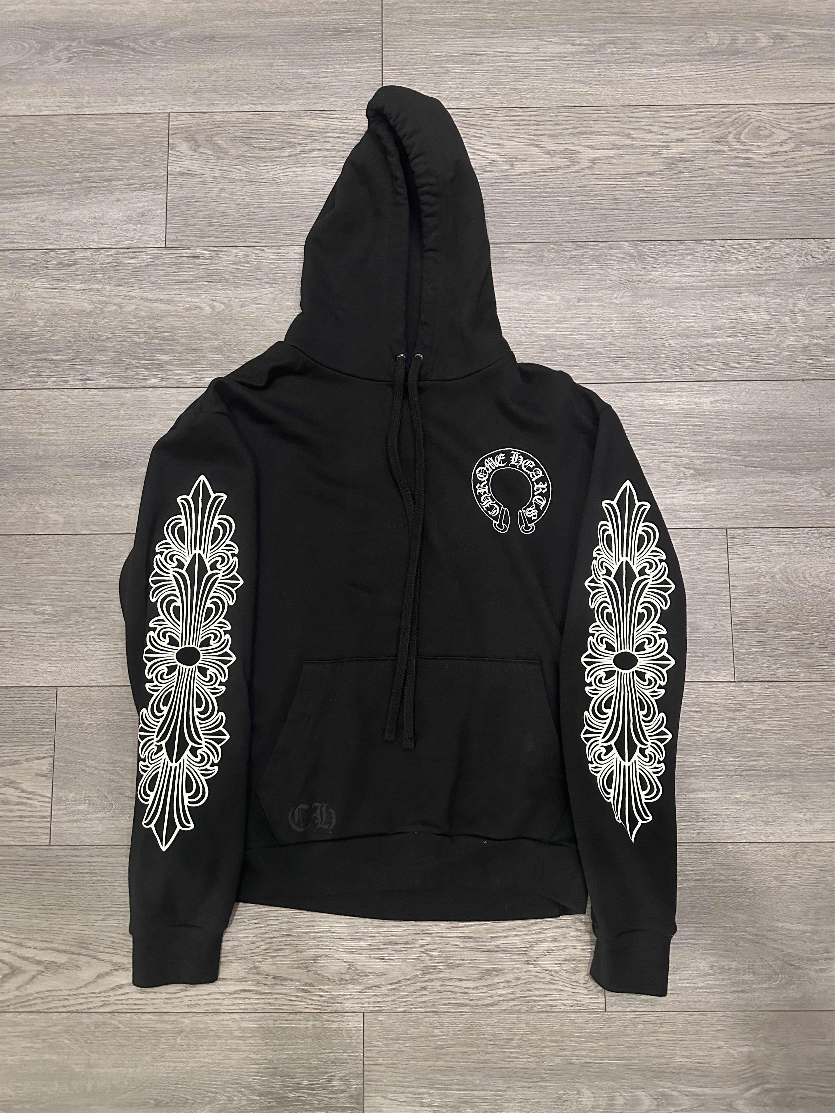Chrome Hearts Chrome Hearts Floral Horseshoe Hoodie | Grailed