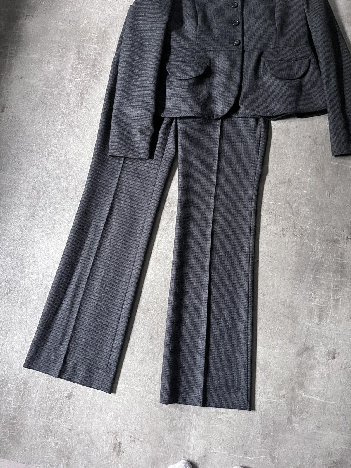 Miu Miu Miu Miu 2008 wool blazer pants suit set gray rare Size M / US 6-8 / IT 42-44 - 3 Thumbnail