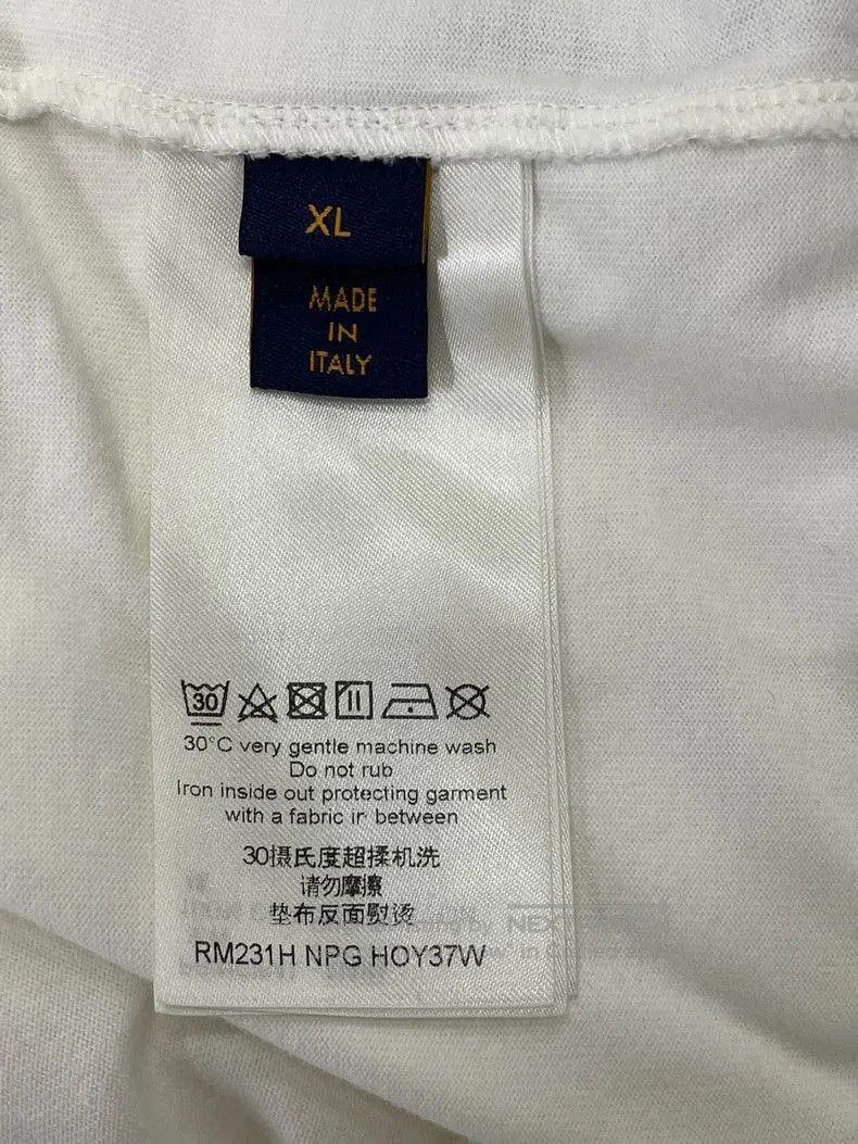 Louis Vuitton Louis Vuitton White Printed Short Sleeve T-Shirt. Size US XL / EU 56 / 4 - 5 Thumbnail