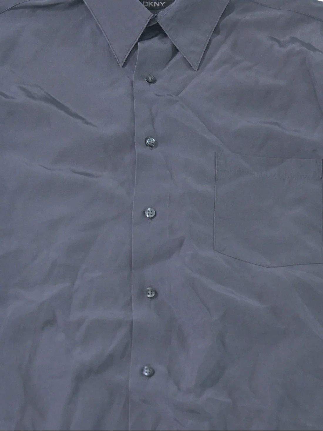 DKNY DKNY grey satin shirt in size L Size US L / EU 52-54 / 3 - 4 Thumbnail