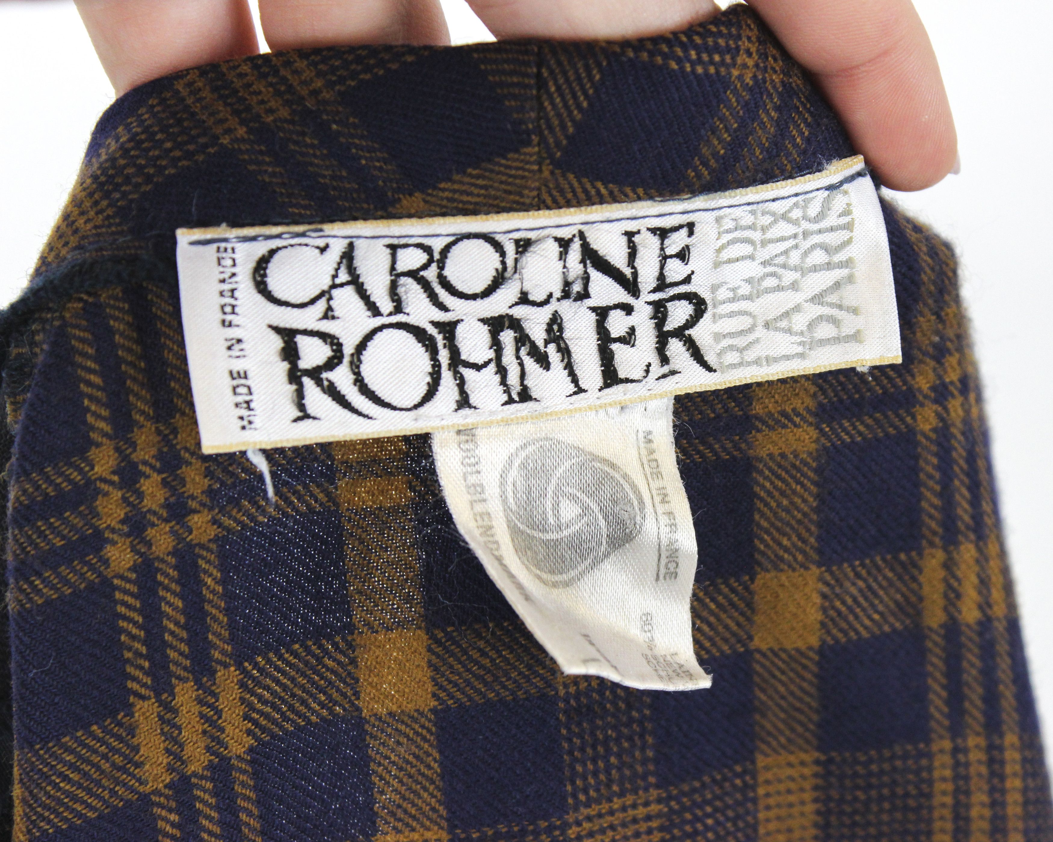 Other × Vintage Womens M Tartan Pattern Button Up 3/4 Sleeve Dress Summer Size M / US 6-8 / IT 42-44 - 5 Thumbnail