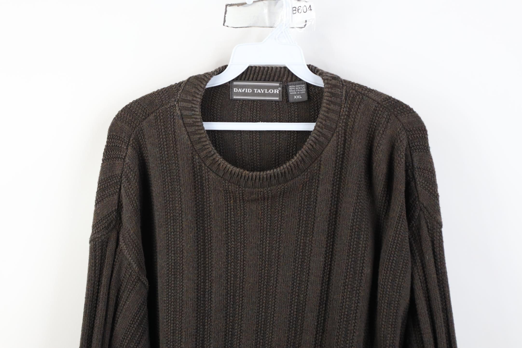 Vintage Vintage 90s Streetwear Framed Chunky Ribbed Knit Sweater USA Size US XXL / EU 58 / 5 - 2 Thumbnail