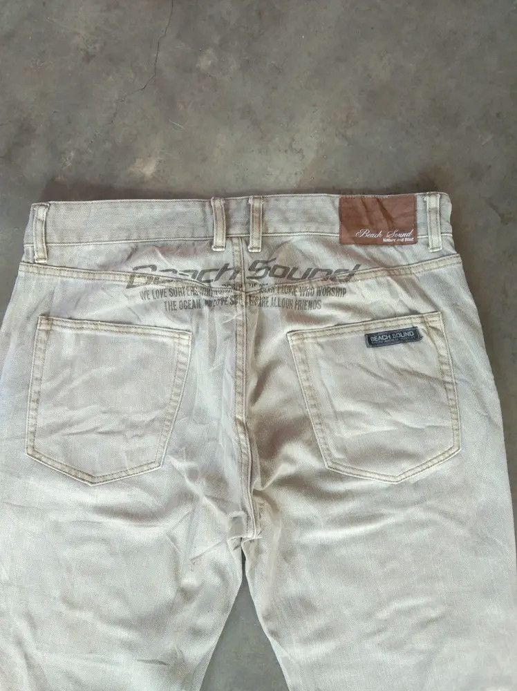 Japanese Brand Vintage Japanese Beach Sound Grey Mini Boot Cut Jeans 36x31 Size US 36 / EU 52 - 5 Thumbnail