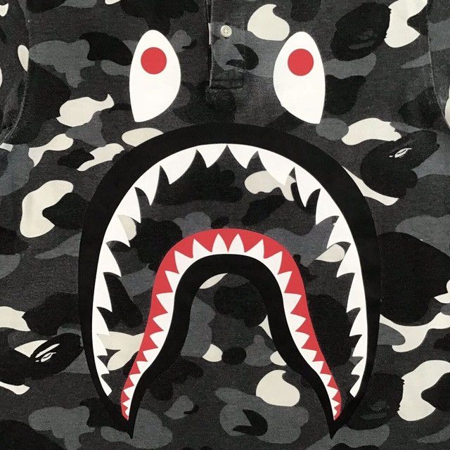Bape 💫Glow in the dark💫 BAPE City camo shark polo shirt APE Size US M / EU 48-50 / 2 - 4 Thumbnail