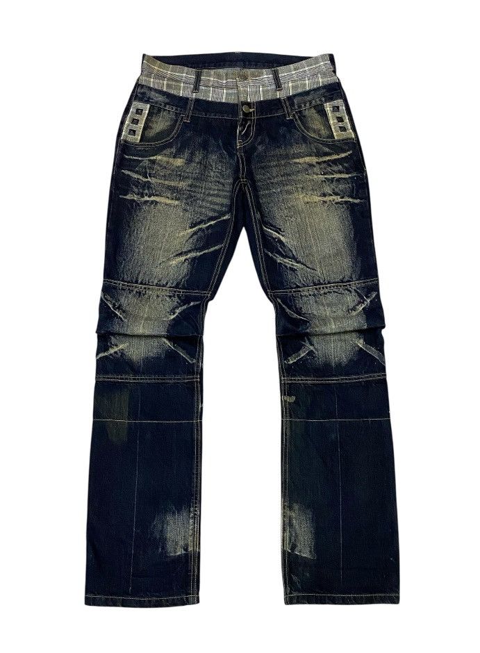 PPFM PPFM Double Waist Mud Wash Denim Pants Size US 32 / EU 48 - 2 Thumbnail