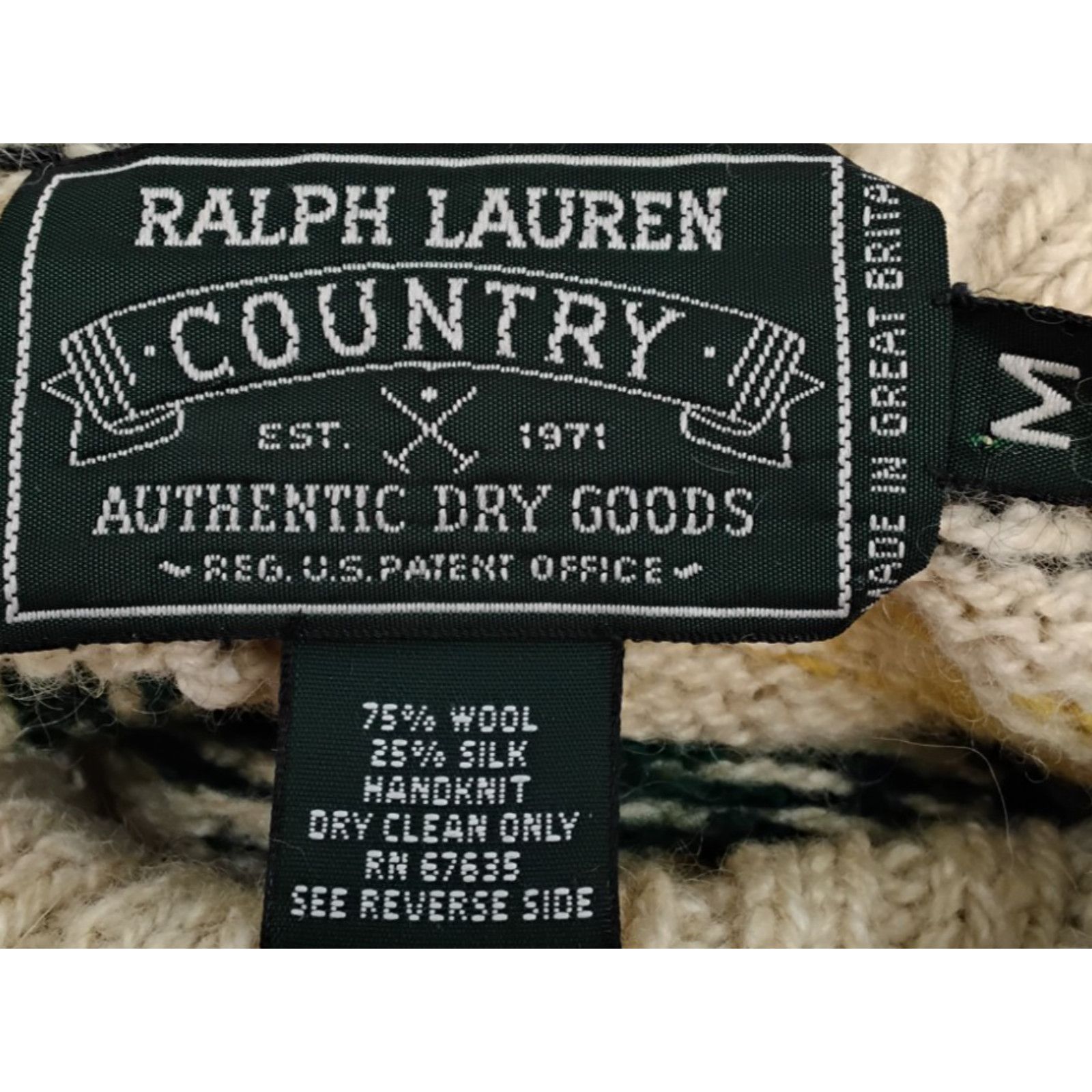 Ralph Lauren Ralph Lauren Country Sweater Women's Med Fair Isle Handknit Size M / US 6-8 / IT 42-44 - 7 Thumbnail