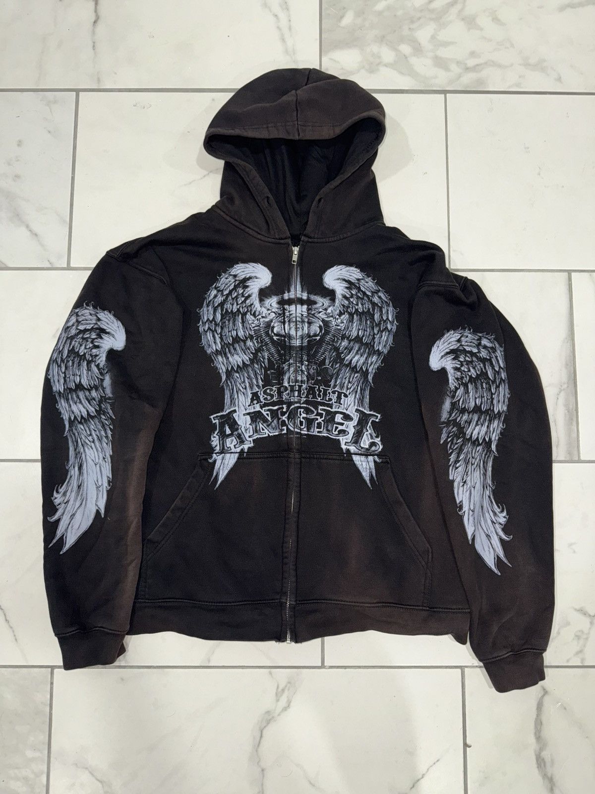 West Coast Choppers Faded Biker Wings Hoodie Size US L / EU 52-54 / 3 - 1 Thumbnail