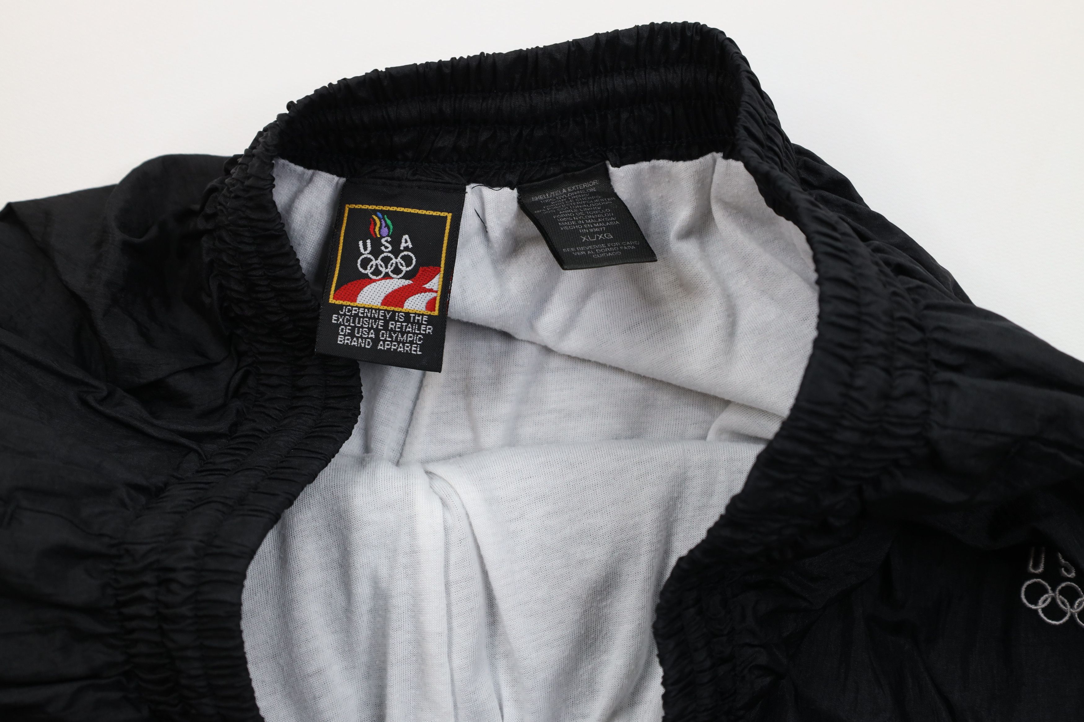 Vintage Vintage 90s USA Olympics Windbreaker Joggers Pants Black Size US 38 / EU 54 - 7 Thumbnail