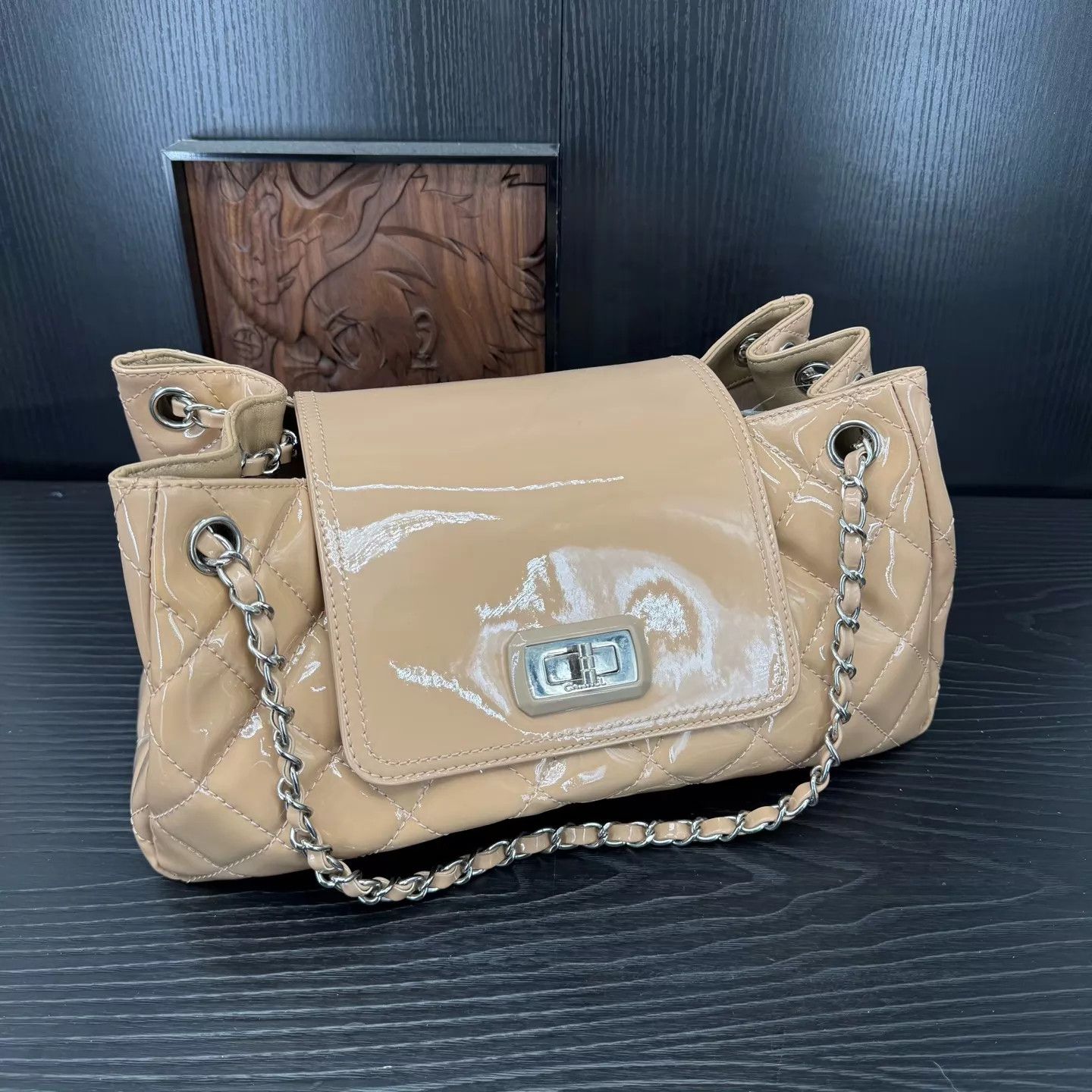 Chanel Chanel Nude 2.55 Flap Bag 35x18 Near New Size ONE SIZE - 1 Thumbnail