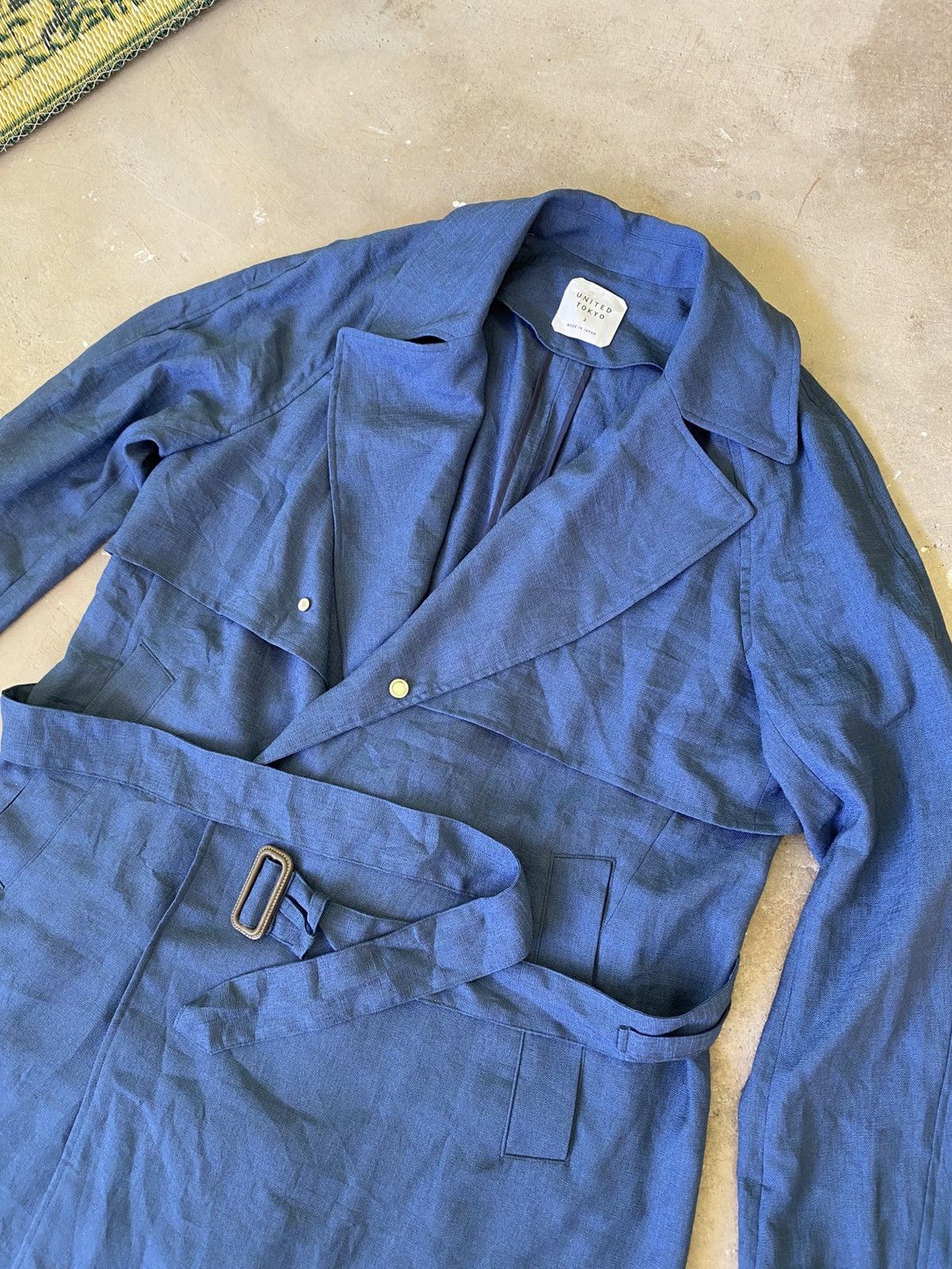 Japanese Brand United Tokyo Belted Long Trench Coat Japan Size US M / EU 48-50 / 2 - 2 Thumbnail