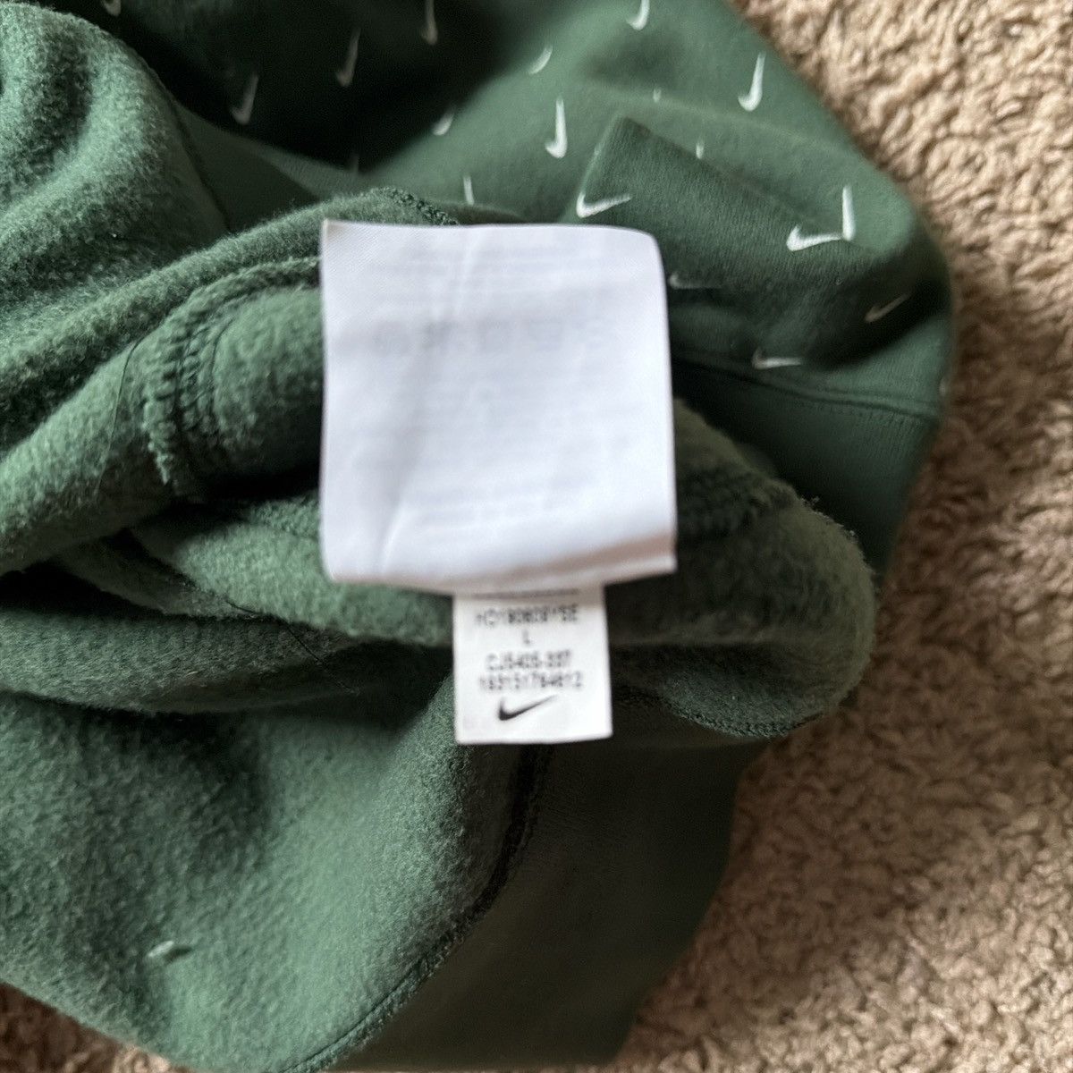 Nike Nike Green Hoodie Size US L / EU 52-54 / 3 - 5 Thumbnail