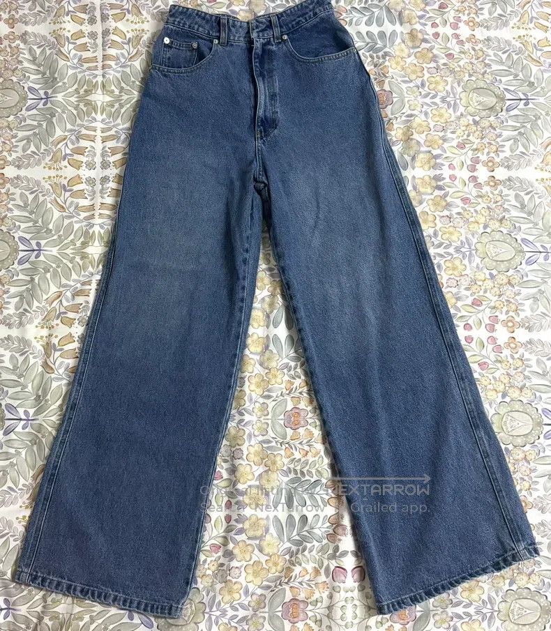 Miu Miu Miu Miu Size M Wide-leg jeans Size 26" / US 2 / IT 38 - 1 Thumbnail