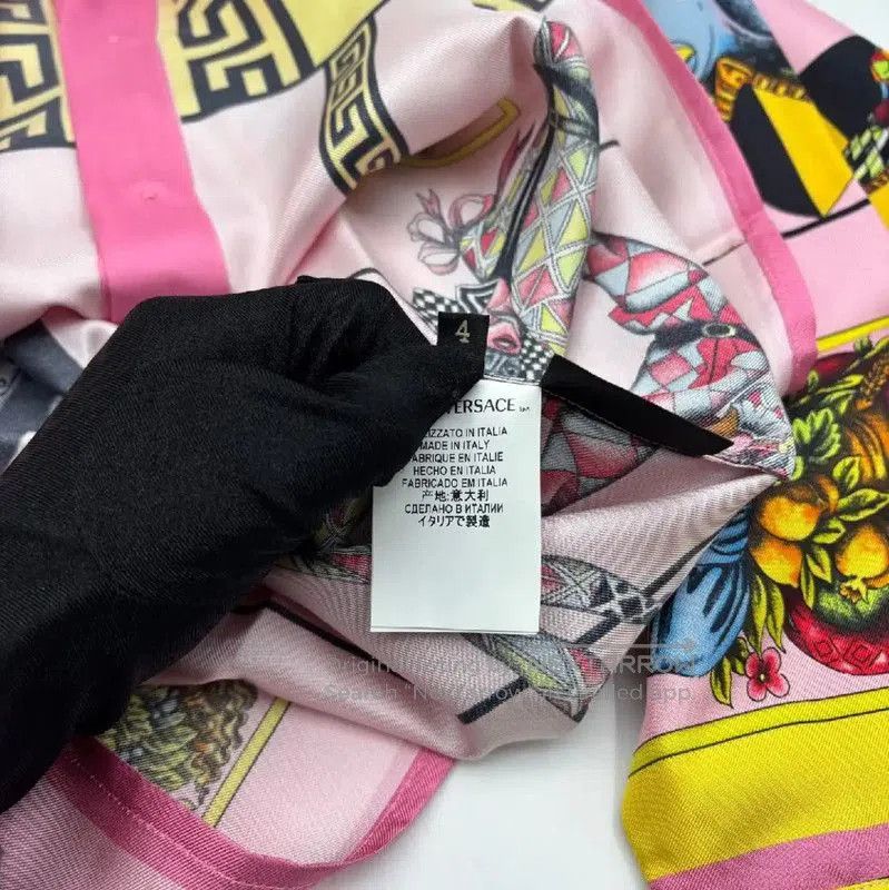 Versace Versace Pink Silk Long Sleeve T-Shirt . Size S / US 4 / IT 40 - 7 Thumbnail