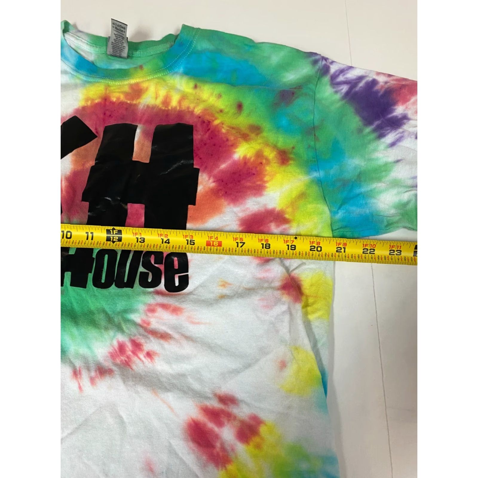 Gildan Gildan Tie Dye Mens Shirt L Short Sleeve Crew Neck T-Shirt Dryblend Classic Stars Summer Multicolor Logo Size US L / EU 52-54 / 3 - 5 Thumbnail