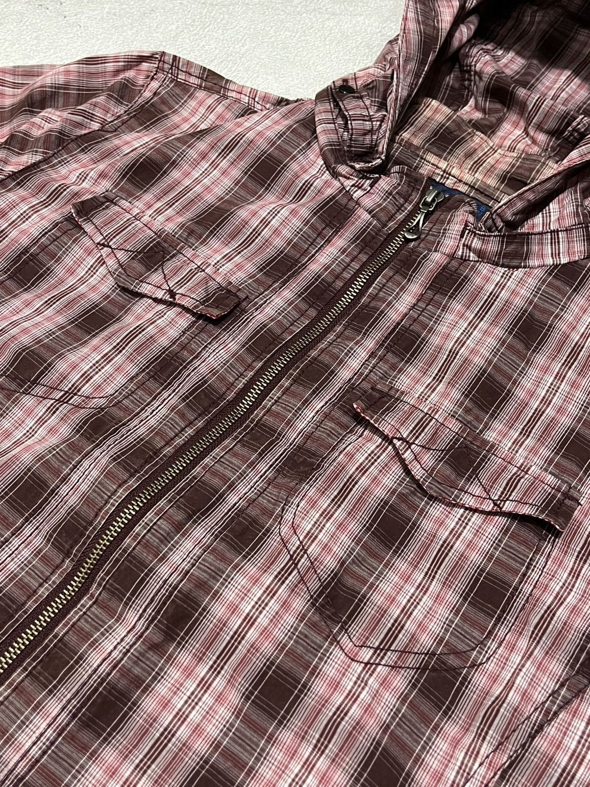 Japanese Brand × Nicole Club Nicole Club For Men Hidden Hoodie Plaid Size US M / EU 48-50 / 2 - 4 Thumbnail