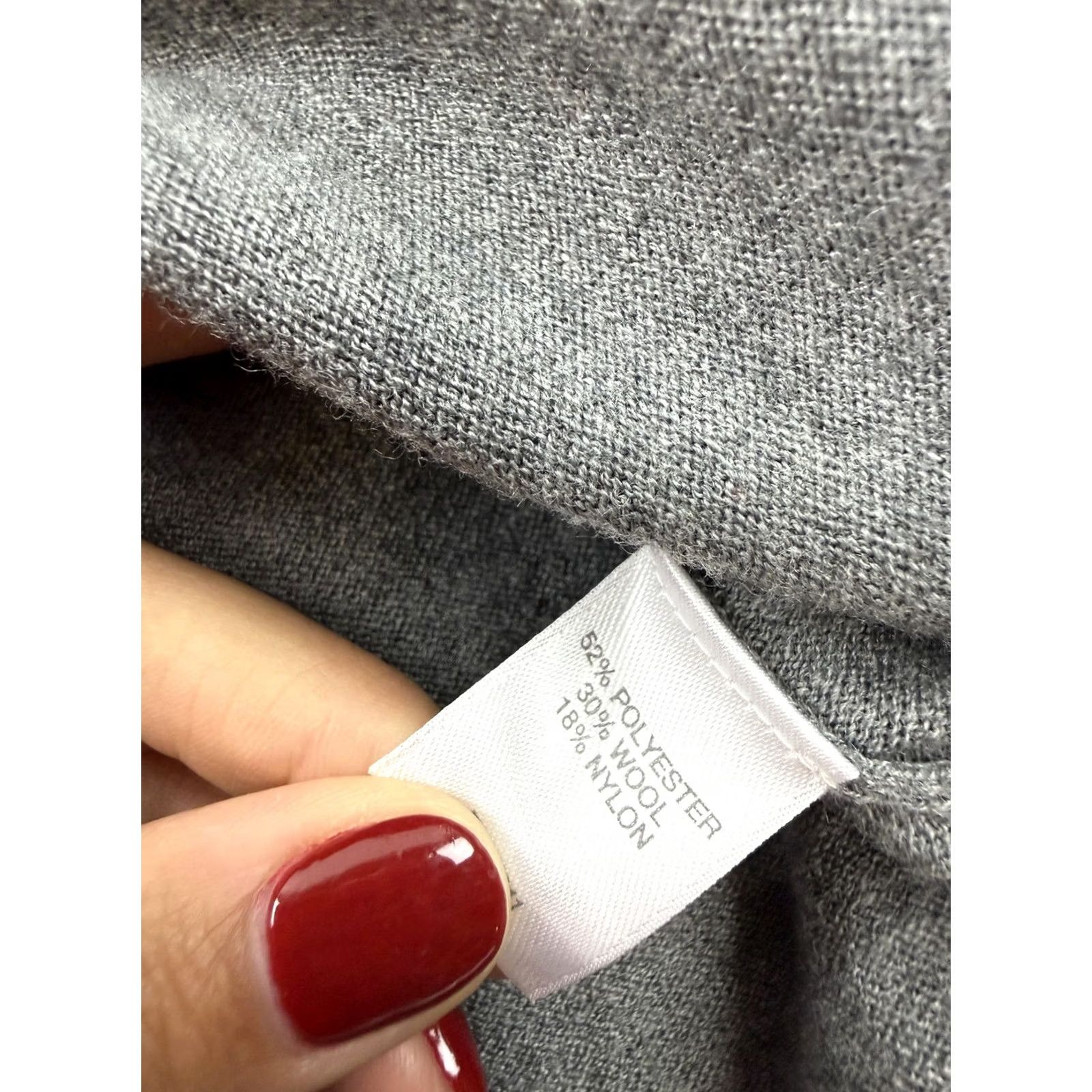 J. Jill J. Jill Cardigan Sweater Womens Large Gray Longline Open Front Pockets Knit Size L / US 10 / IT 46 - 3 Thumbnail