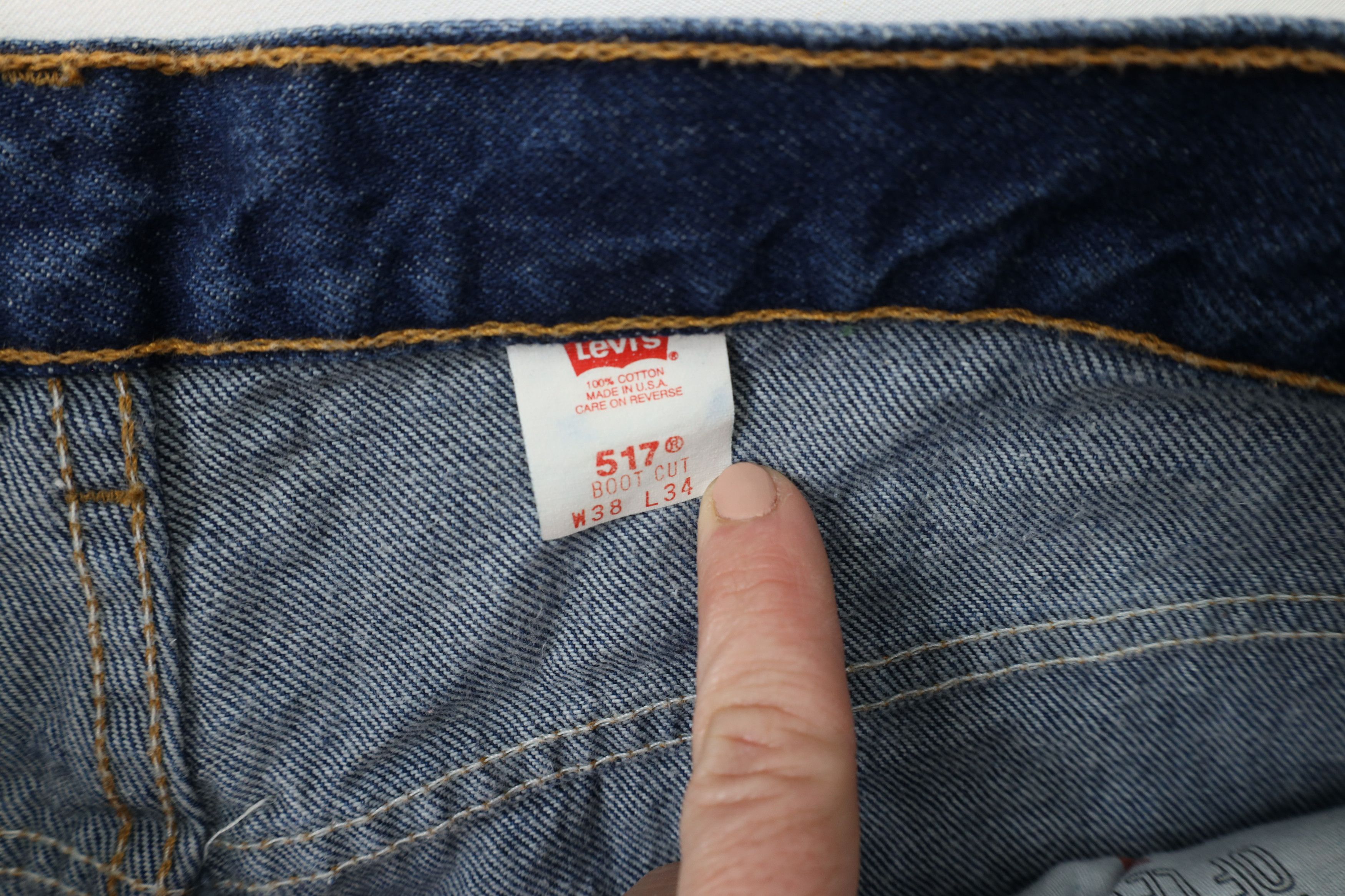 Levi's × Vintage Vintage 90s Levis 517 Flared Western Bootcut Denim Jeans USA Size US 36 / EU 52 - 6 Thumbnail