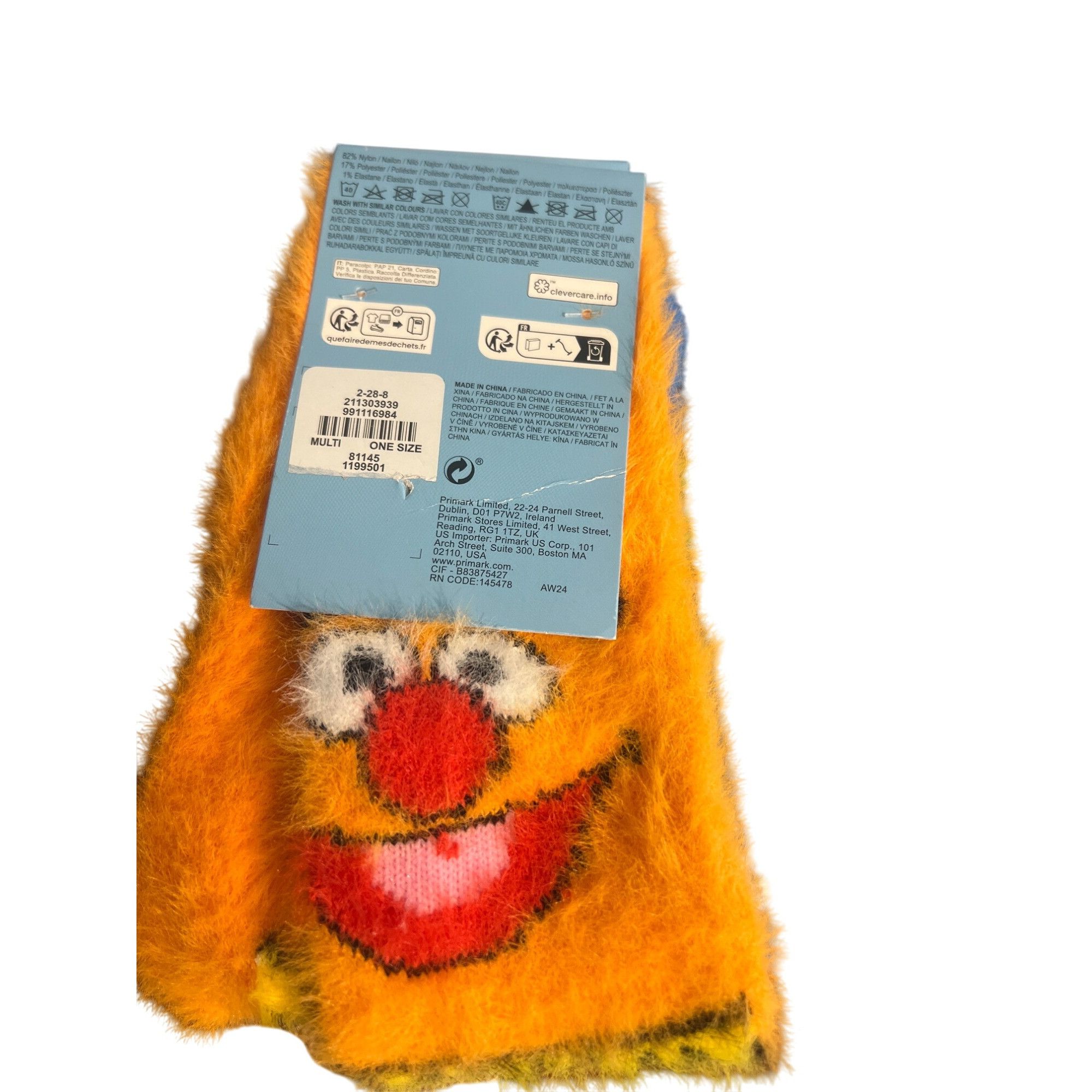 Primark Primark X Sesame Street Bert Ernie Cozy Socks 2 Pairs Recycl Size ONE SIZE - 3 Thumbnail
