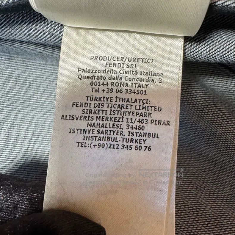 Fendi Fendi Men's Full OFF Logo Fleece Denim Jacket Size US S / EU 44-46 / 1 - 9 Thumbnail