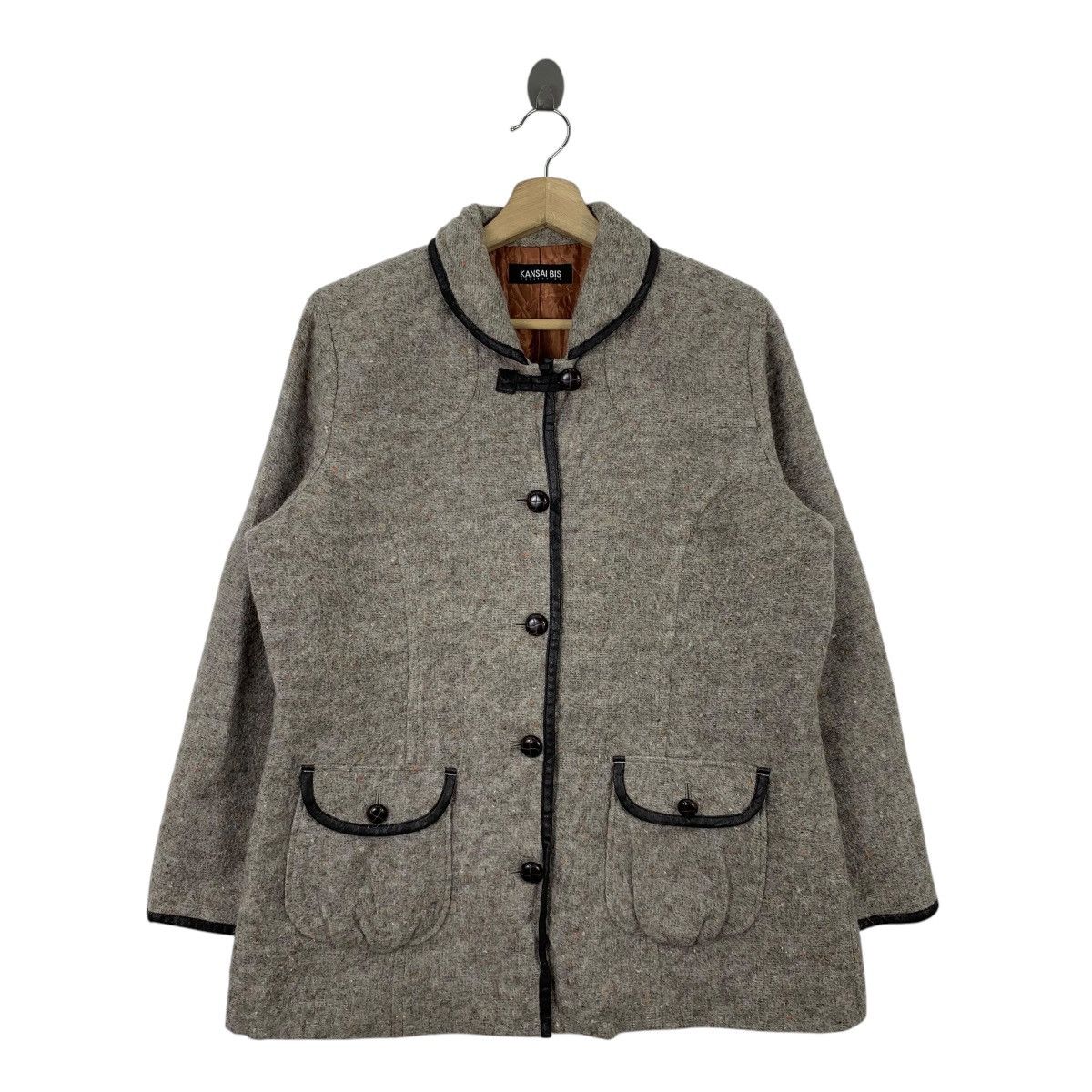 Japanese Brand × Kansai Yamamoto Kansai Bis KANSAI YAMAMOTO Japanese Brand Wool Coat Jacket Size US L / EU 52-54 / 3 - 1 Thumbnail