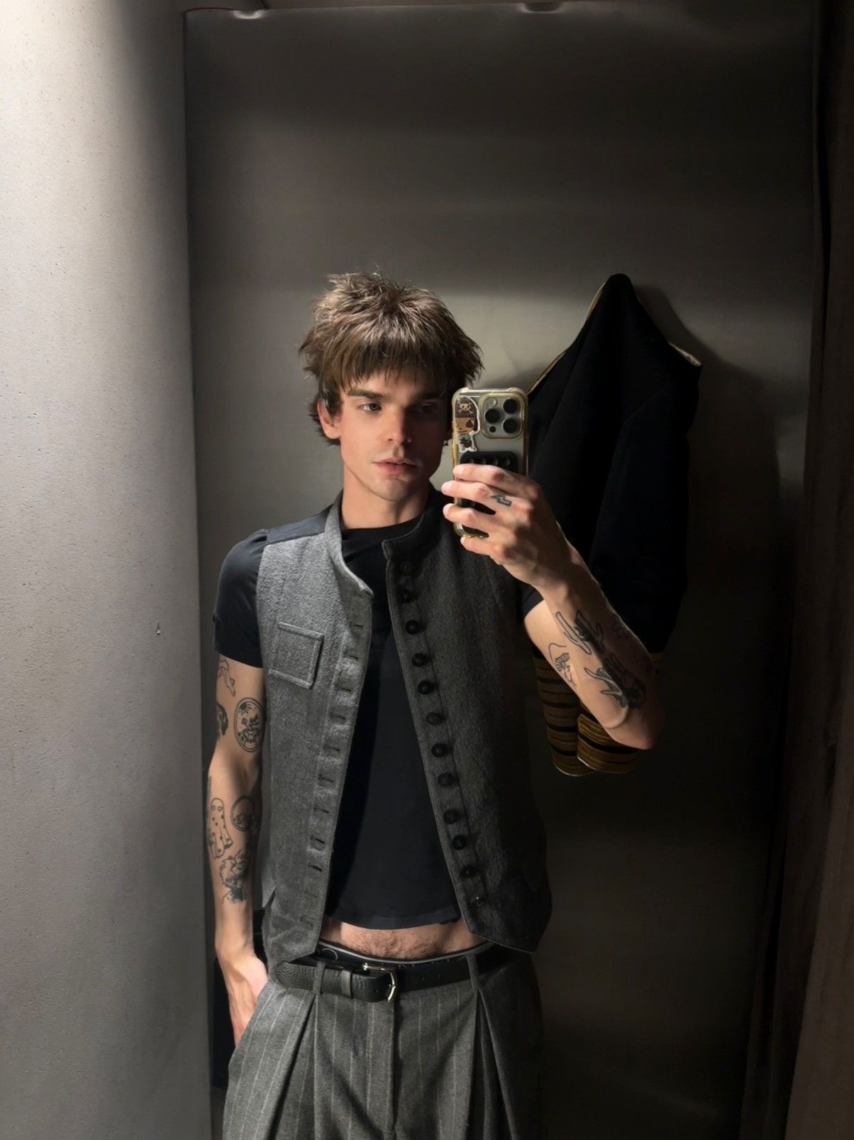 Ann Demeulemeester Wool Buttoned Vest (Runway) Size US S / EU 44-46 / 1 - 12 Thumbnail