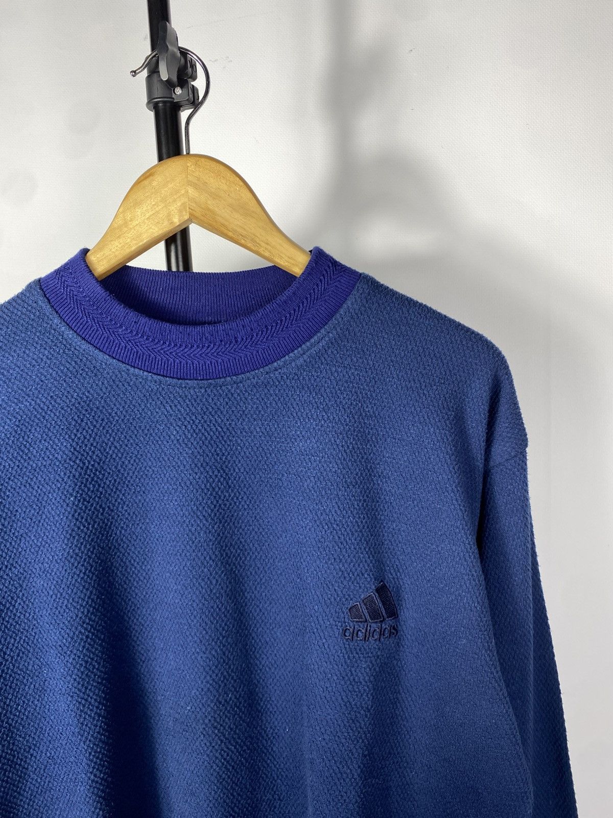 Adidas × Vintage Vintage 90s Sweatshirt Adidas Basic LogoY2K Retro Size US M / EU 48-50 / 2 - 3 Thumbnail