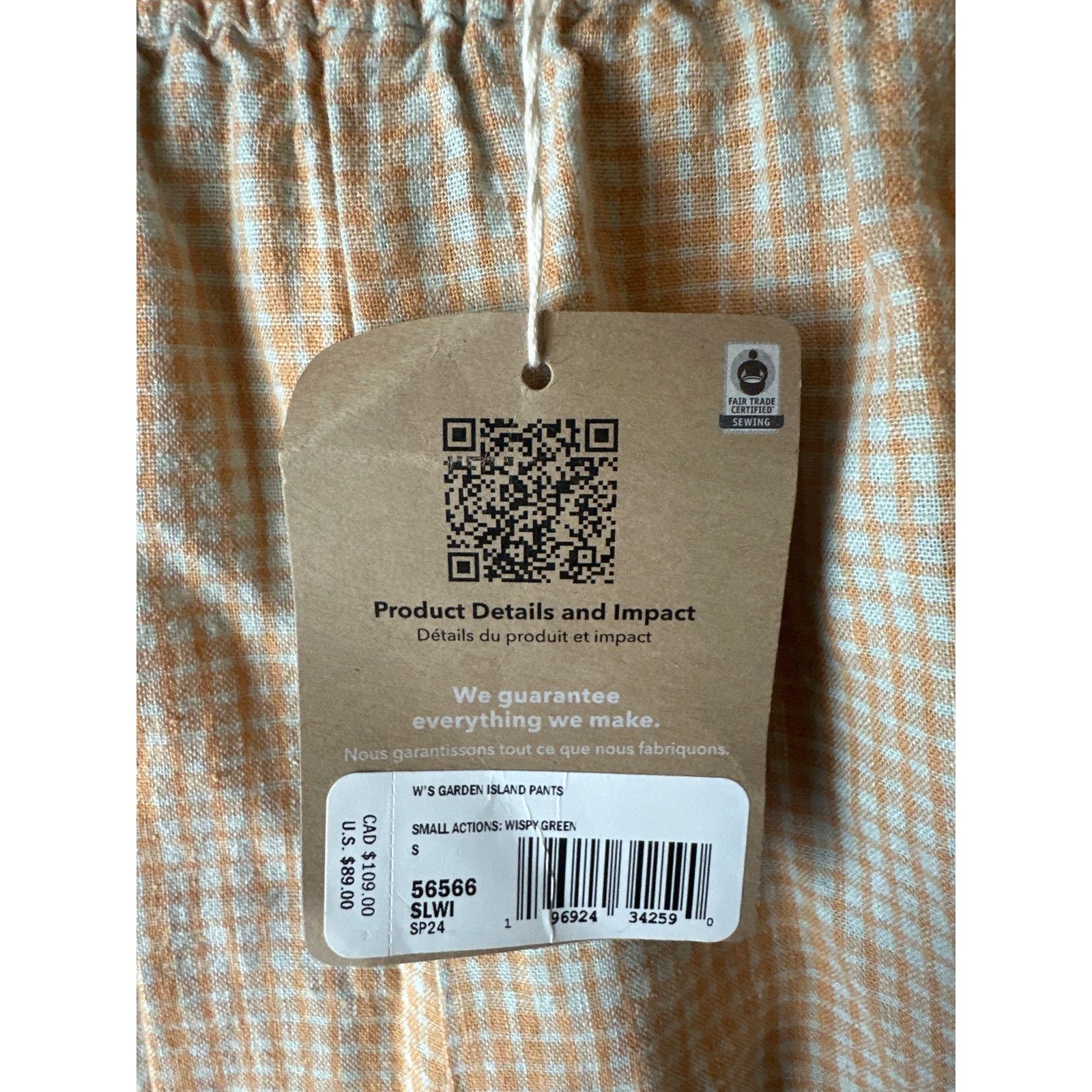 Patagonia Patagonia Garden Island Pants Womens Small Wide Leg Hemp Size ONE SIZE - 3 Thumbnail