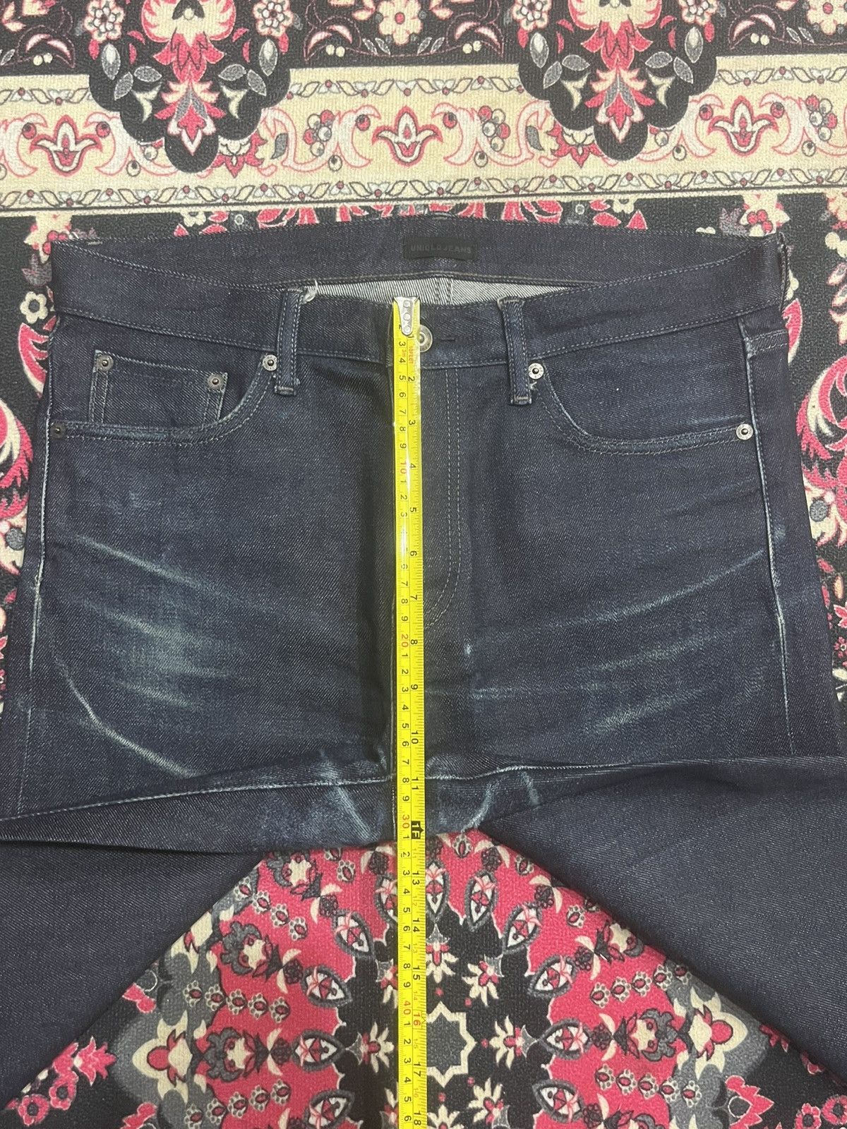 Lemaire × Uniqlo Vintage Uniqlo Raw Kaihara Denim Slim Straight Selvedge Jean Size US 33 - 13 Thumbnail